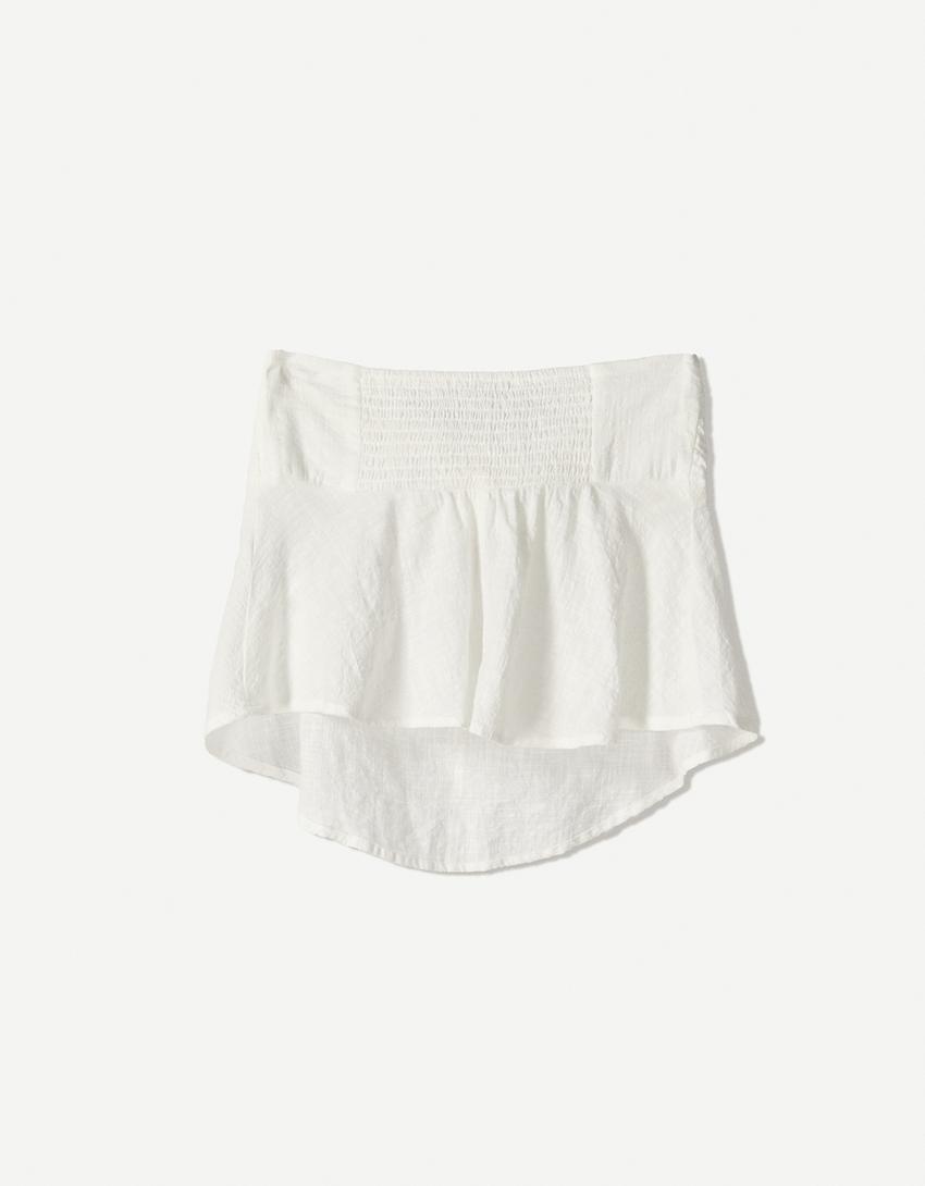 Top bandeau rustique-Blanc-4