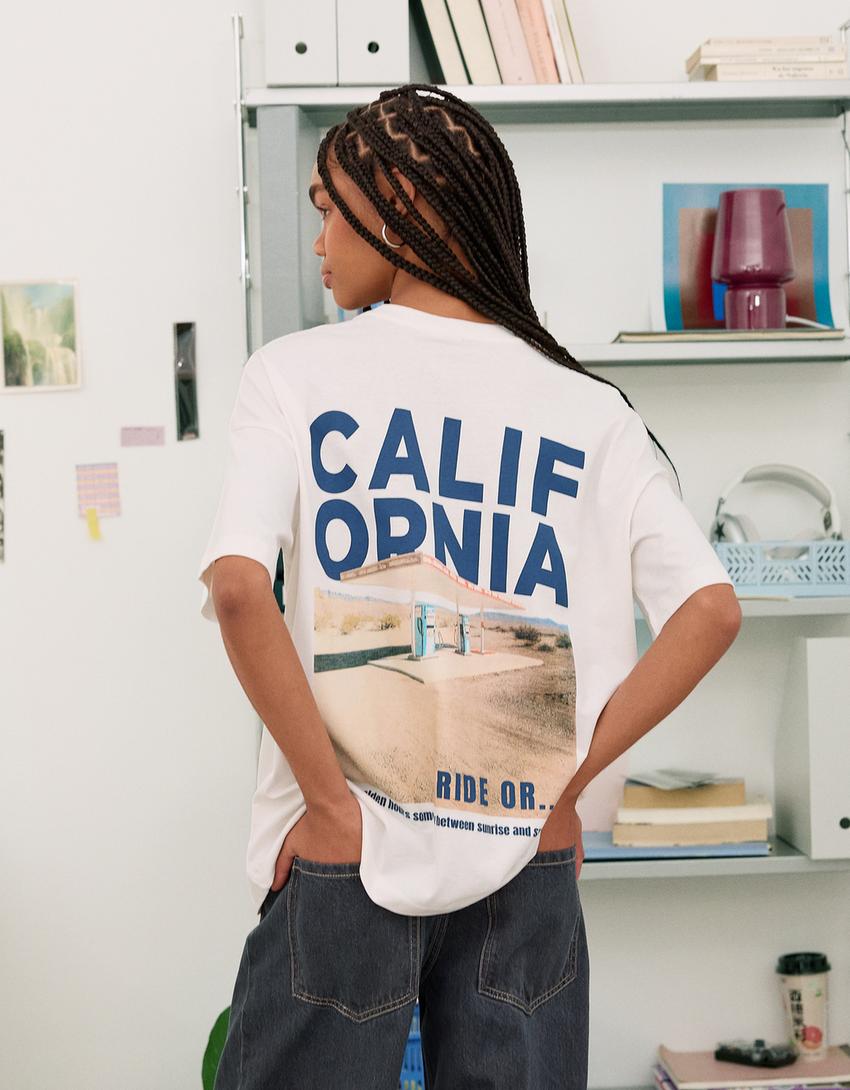 Camiseta manga corta print-Blanco-1