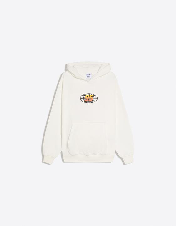 Cars baskılı kapüşonlu sweatshirt