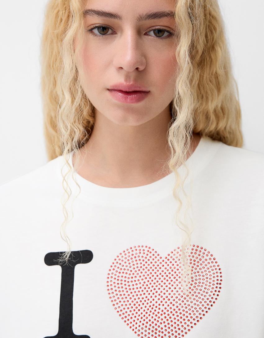 I Love New York short sleeve T-shirt - BSK Teen | Bershka