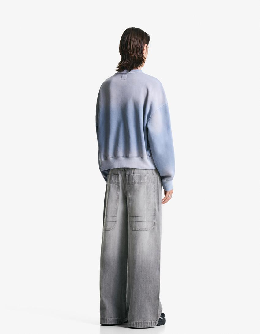 Mega baggy jeans-Dark grey-1
