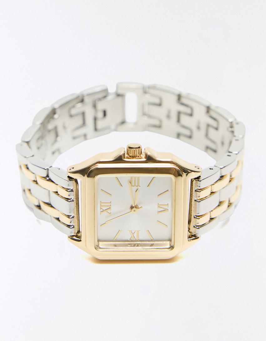 Reloj pulsera eslabones-Oro