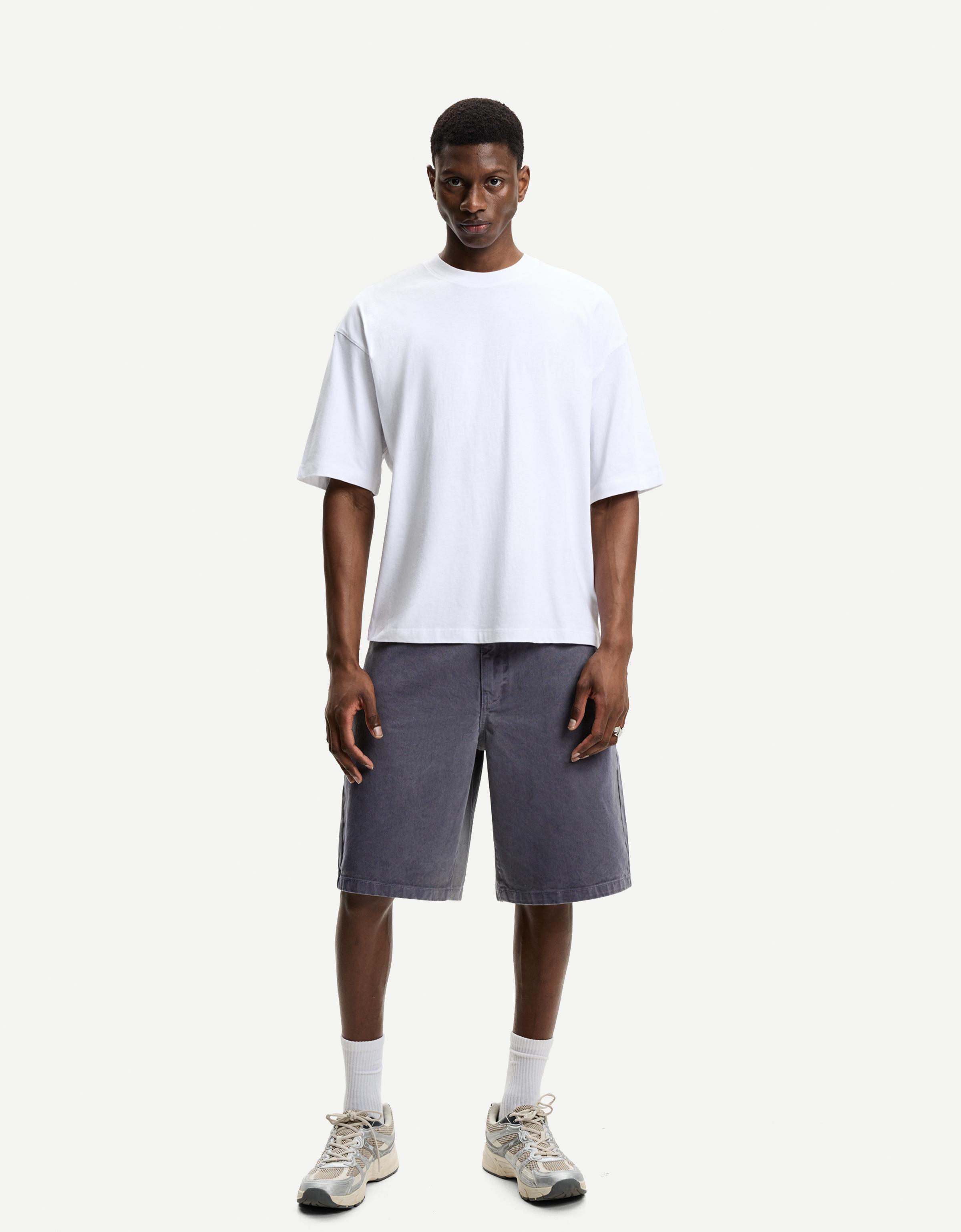 Bershka Bermuda-Skater Herren 42 Blau