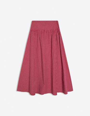 A-line midi skirt — Red 5
