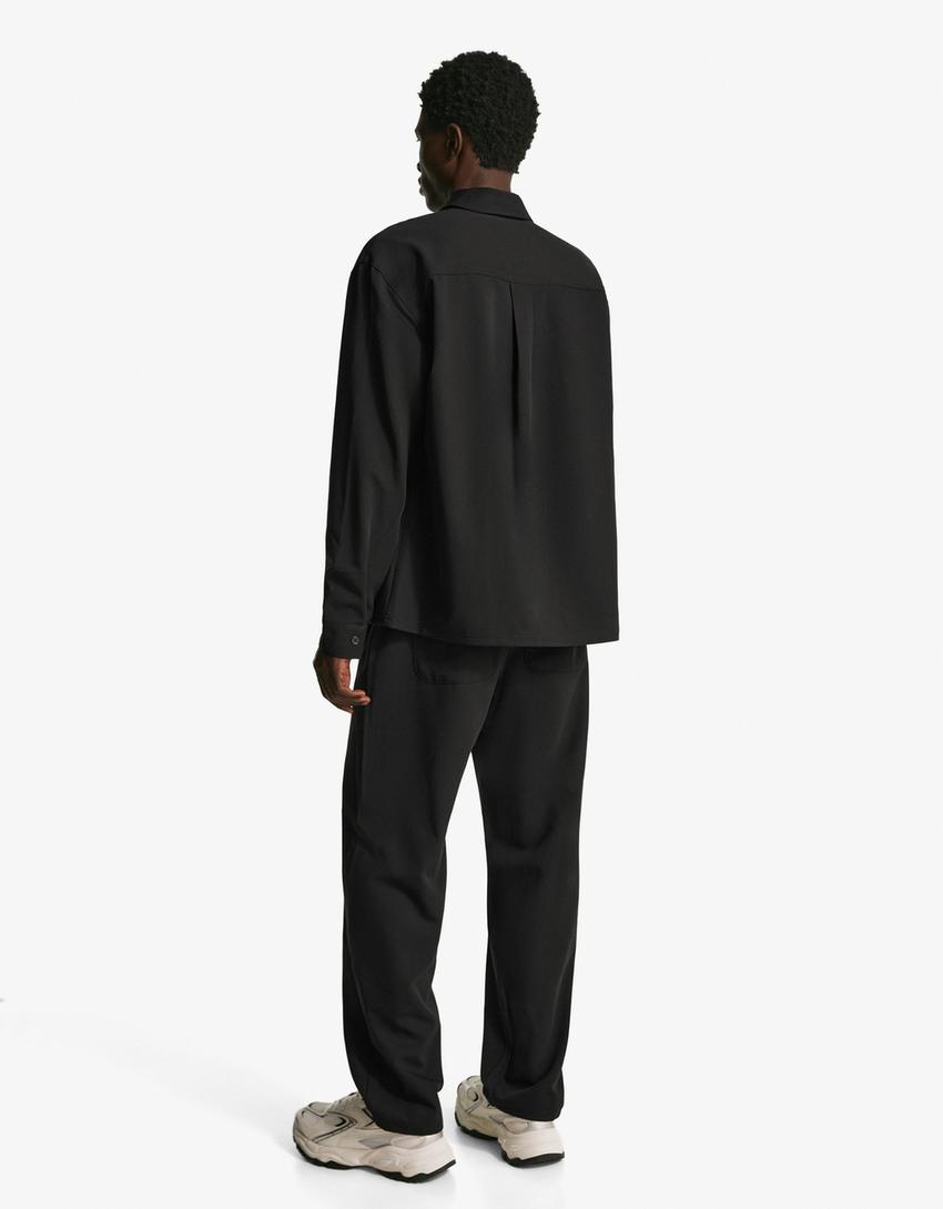 Tailored fit shirt-Black