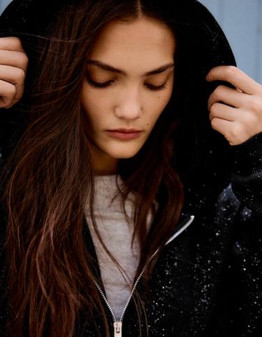 Rhinestone hoodie — Black 5