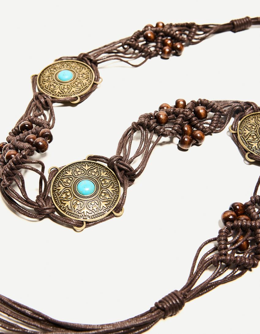 Boho koordriem-Bruin