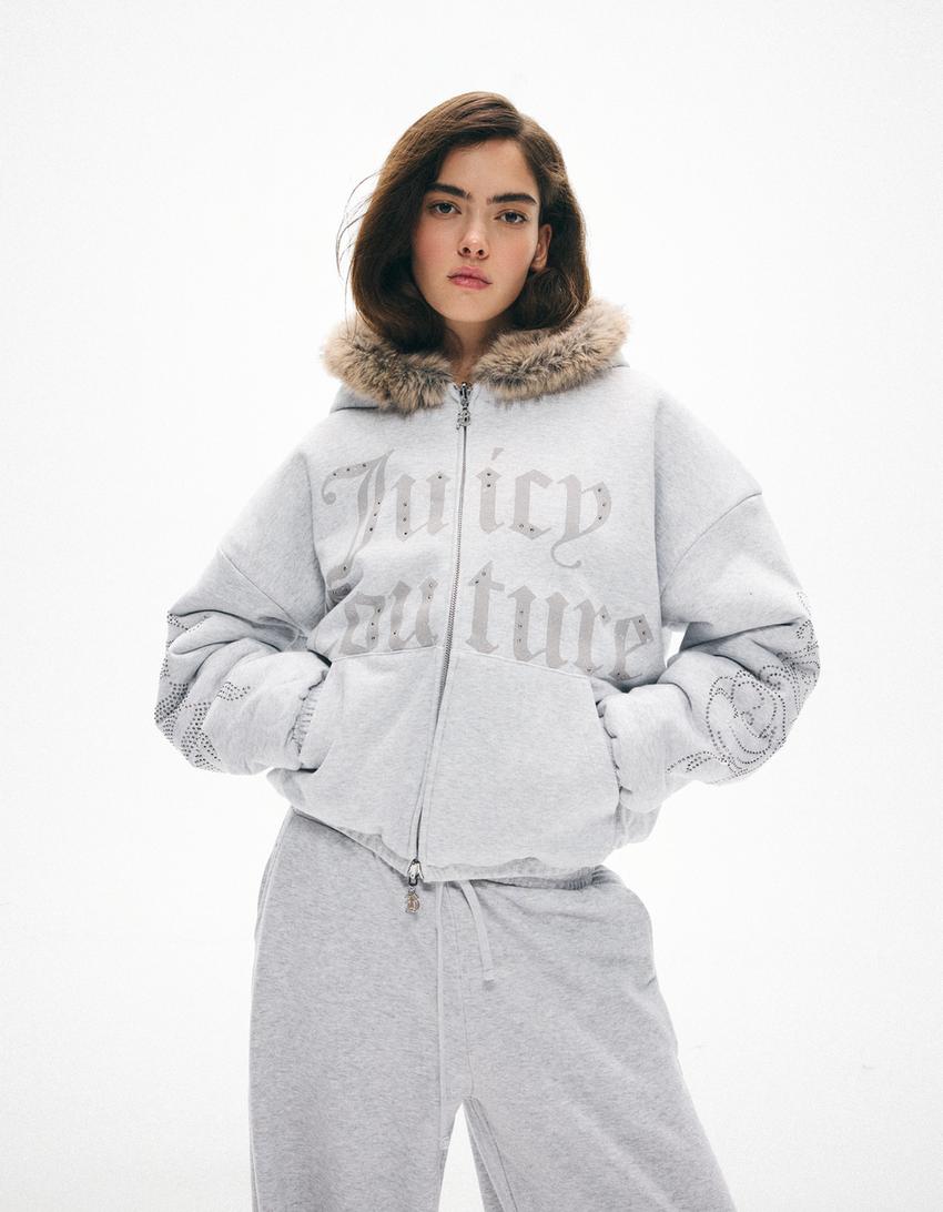 Chaqueta reversible capucha JUICY COUTURE X BERSHKA