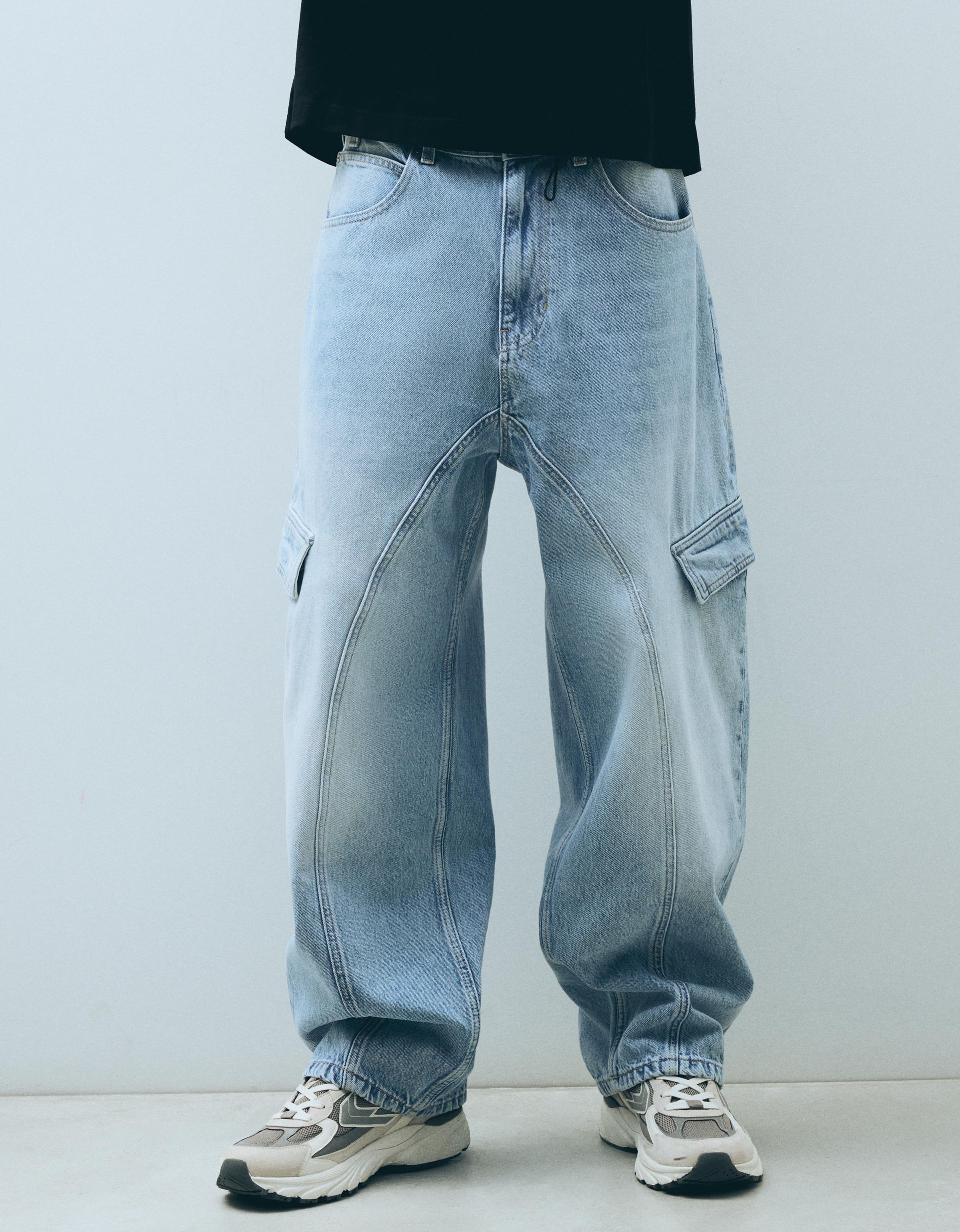 Cargo neobarrel jeans — Light blue