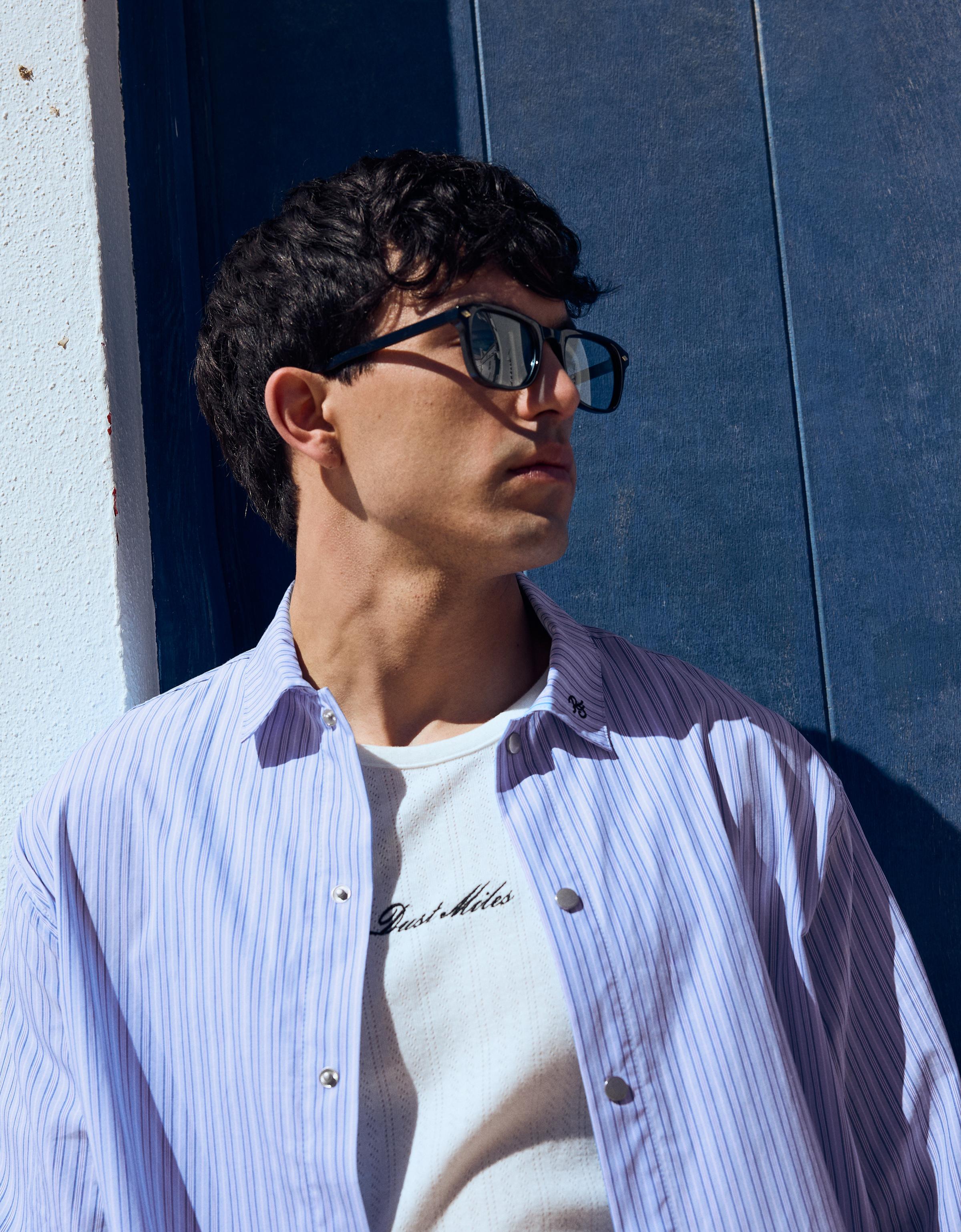 Uzun kollu nakışlı boxy fit gömlek - Görsel 30