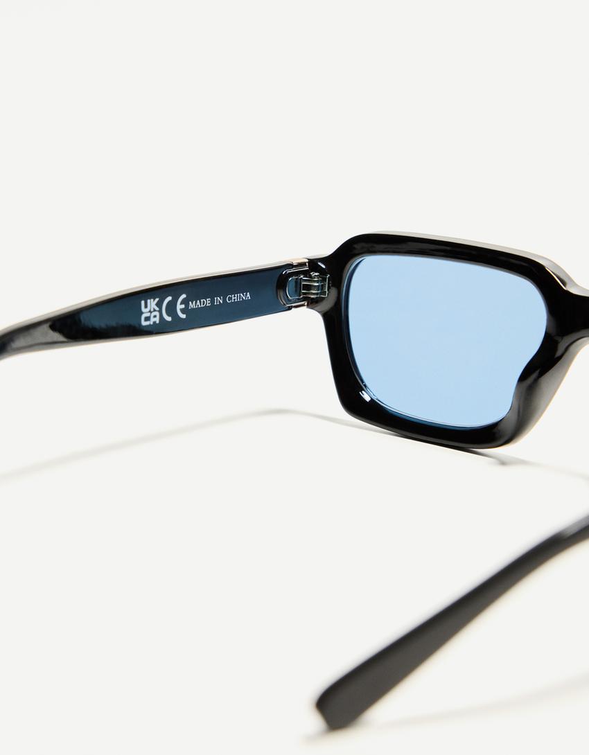 Resin sunglasses-Light blue