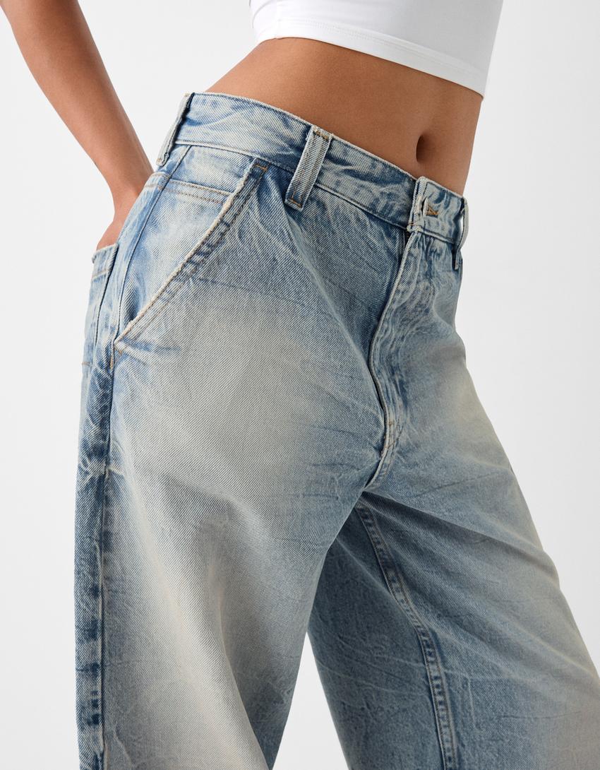 Skater jean-Açık mavi-3