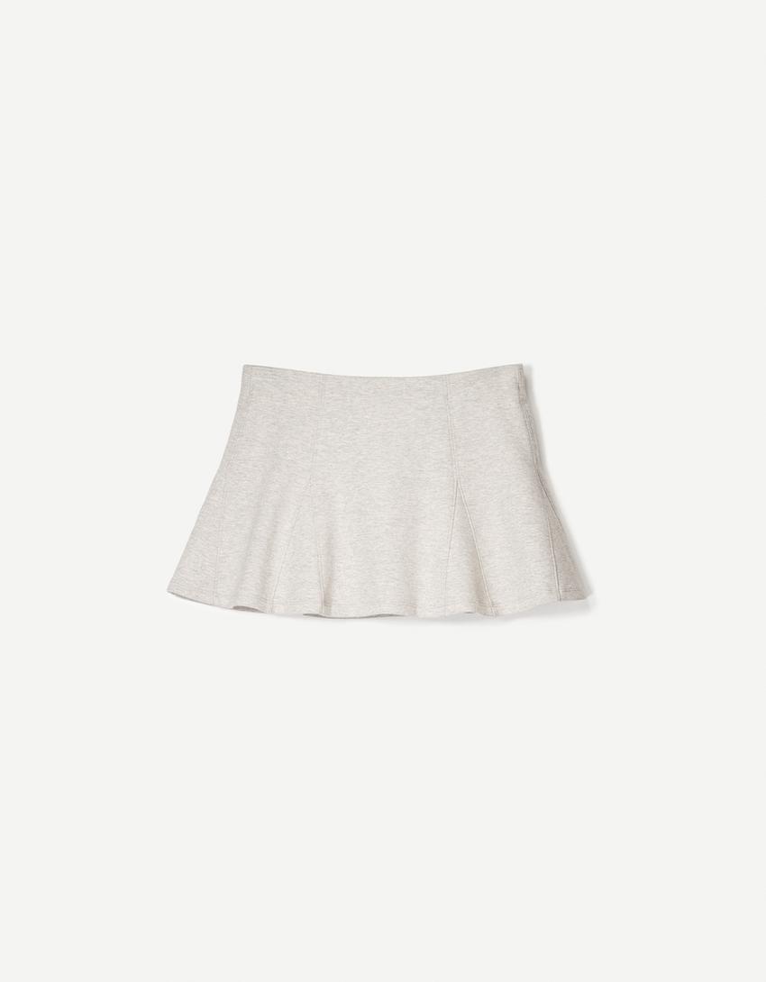 Mini skirt-Grey-4