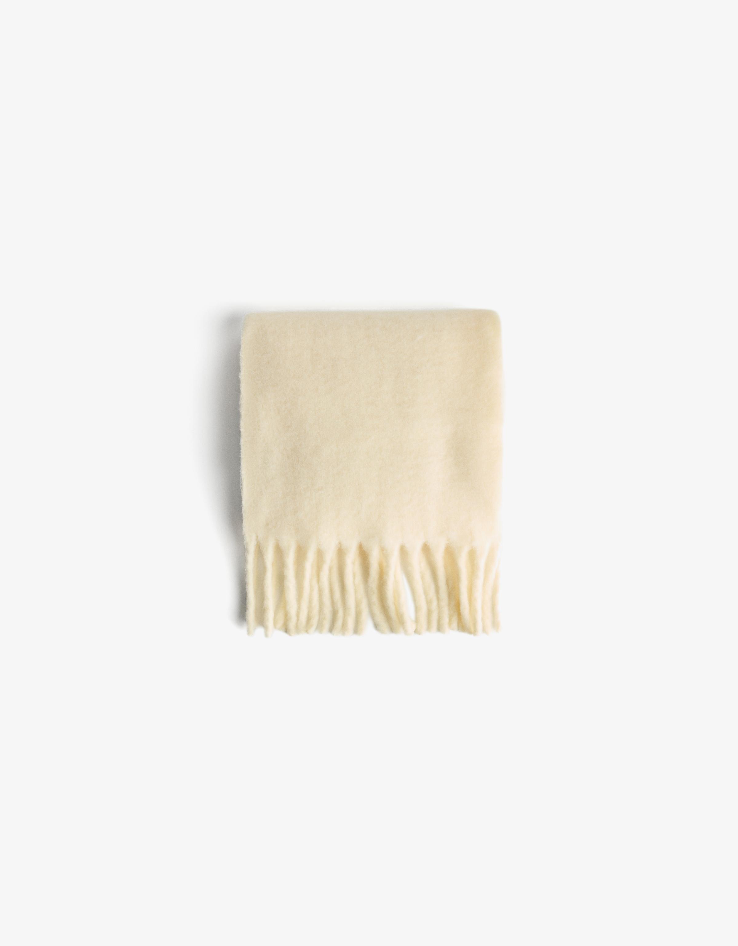 Solid-coloured scarf — Yellow