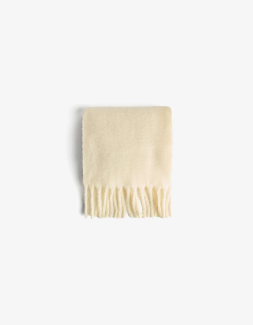 Solid-coloured scarf-Yellow