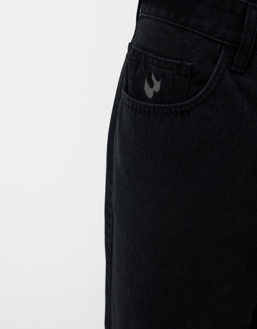 Jean baggy loose fit-Noir-5