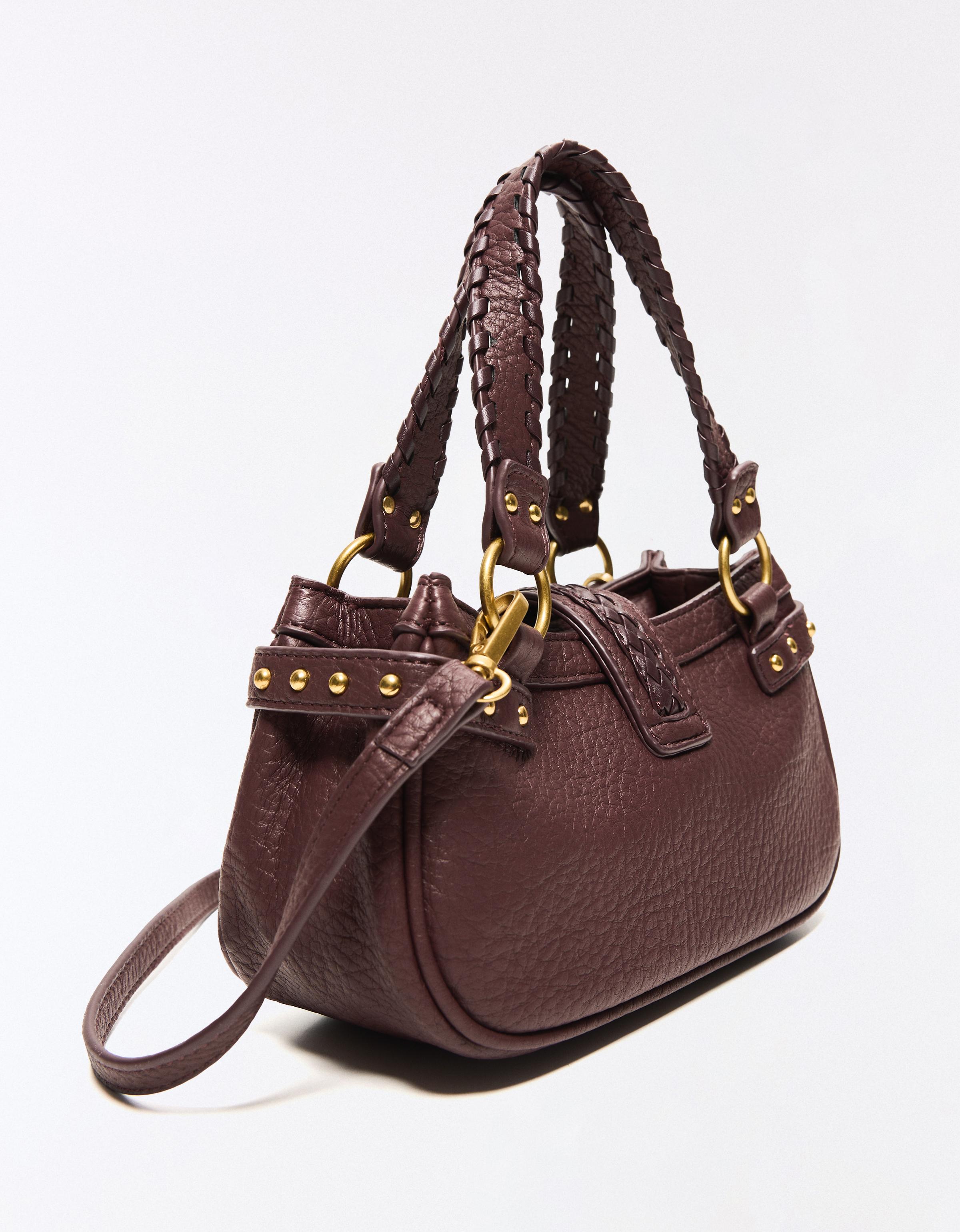 Mini vintage effect bag — Burgundy