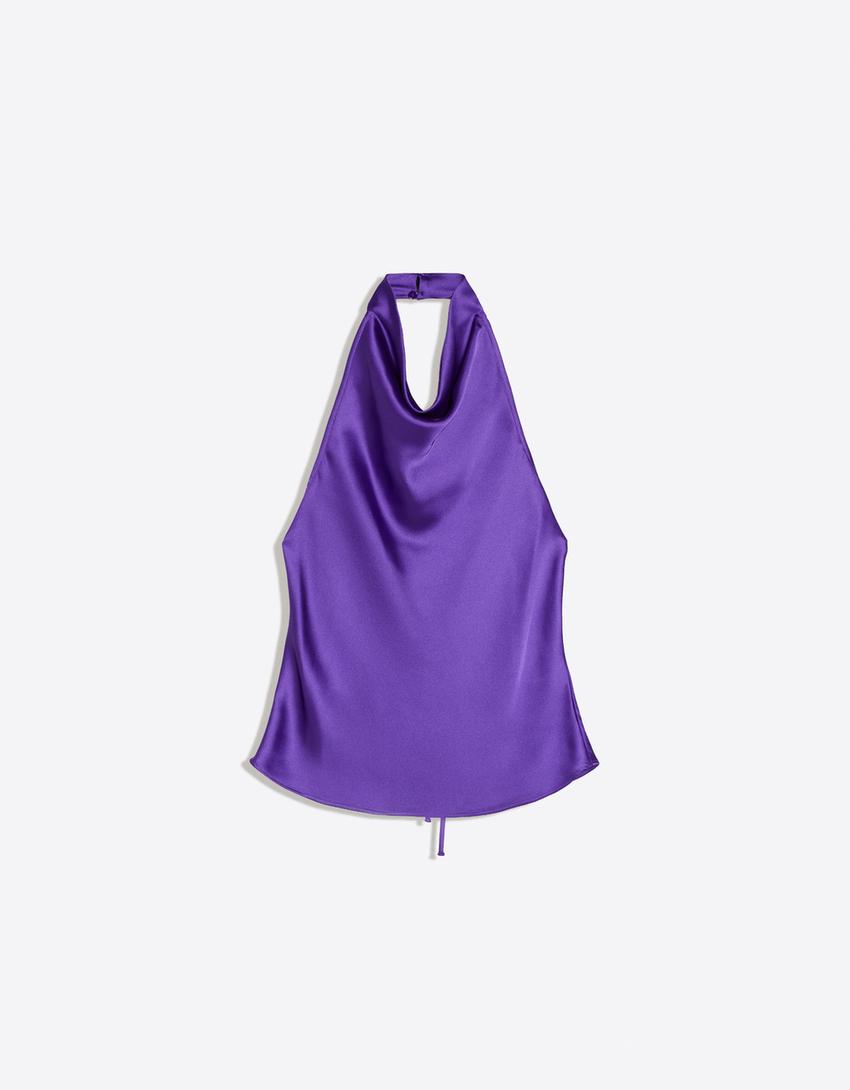 Drapiertes Satintop-Violett