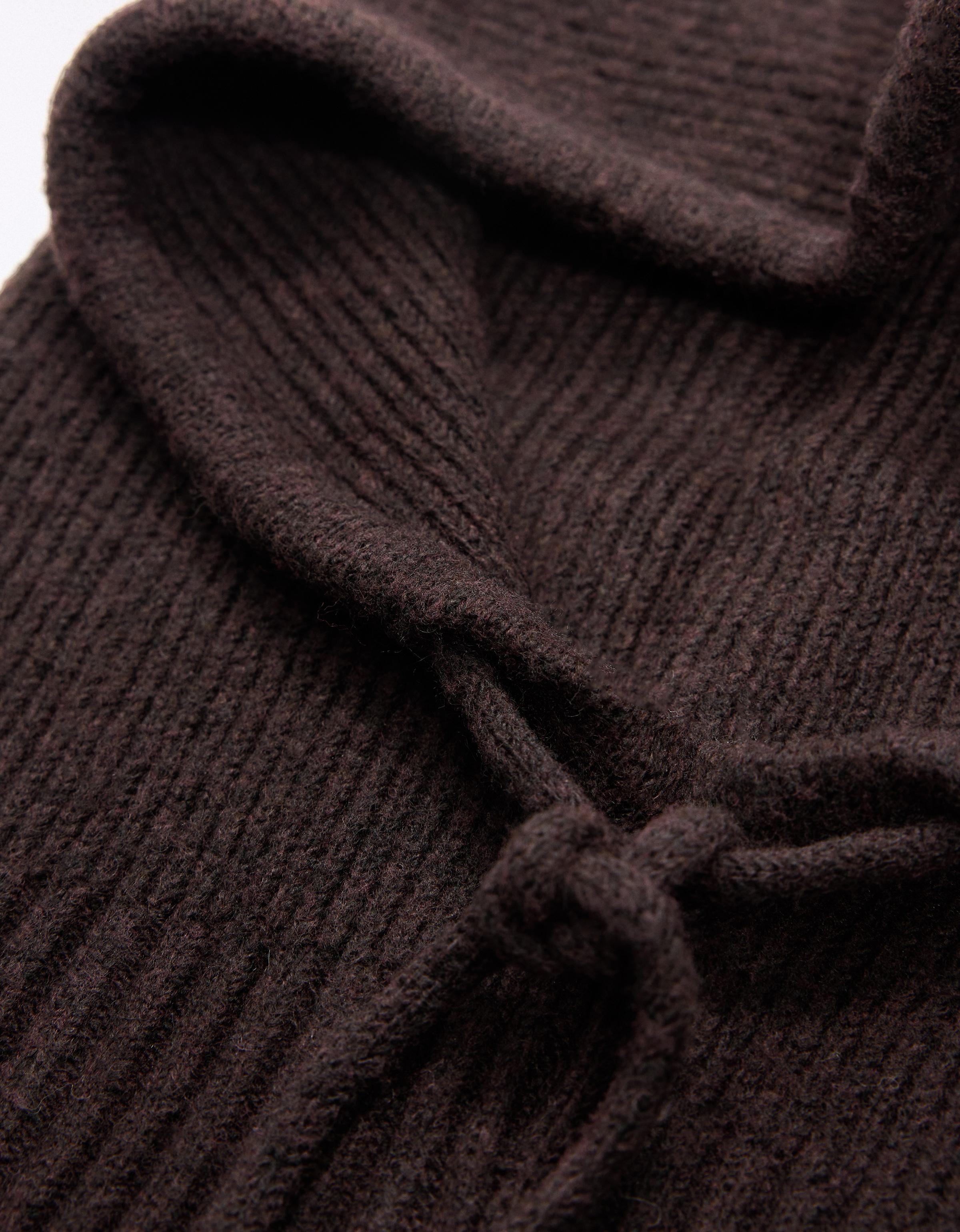 Knit balaclava — Brown