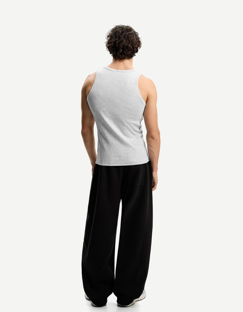 Ribbed vest top