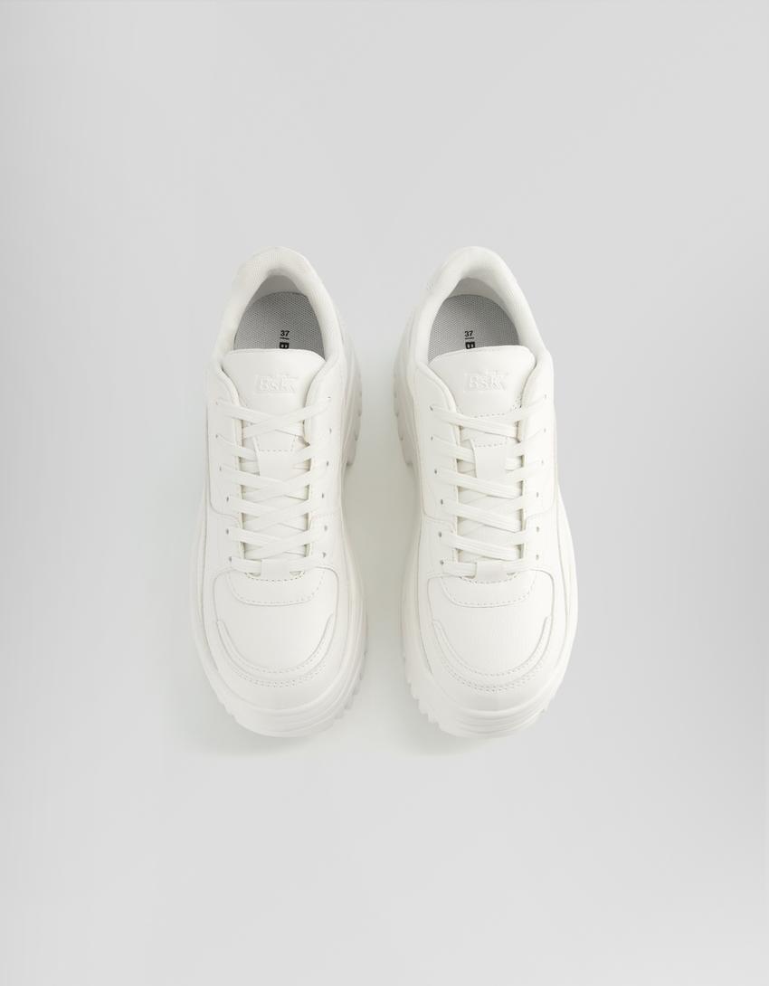 Sapatilhas multipeças sola volume-Branco-5