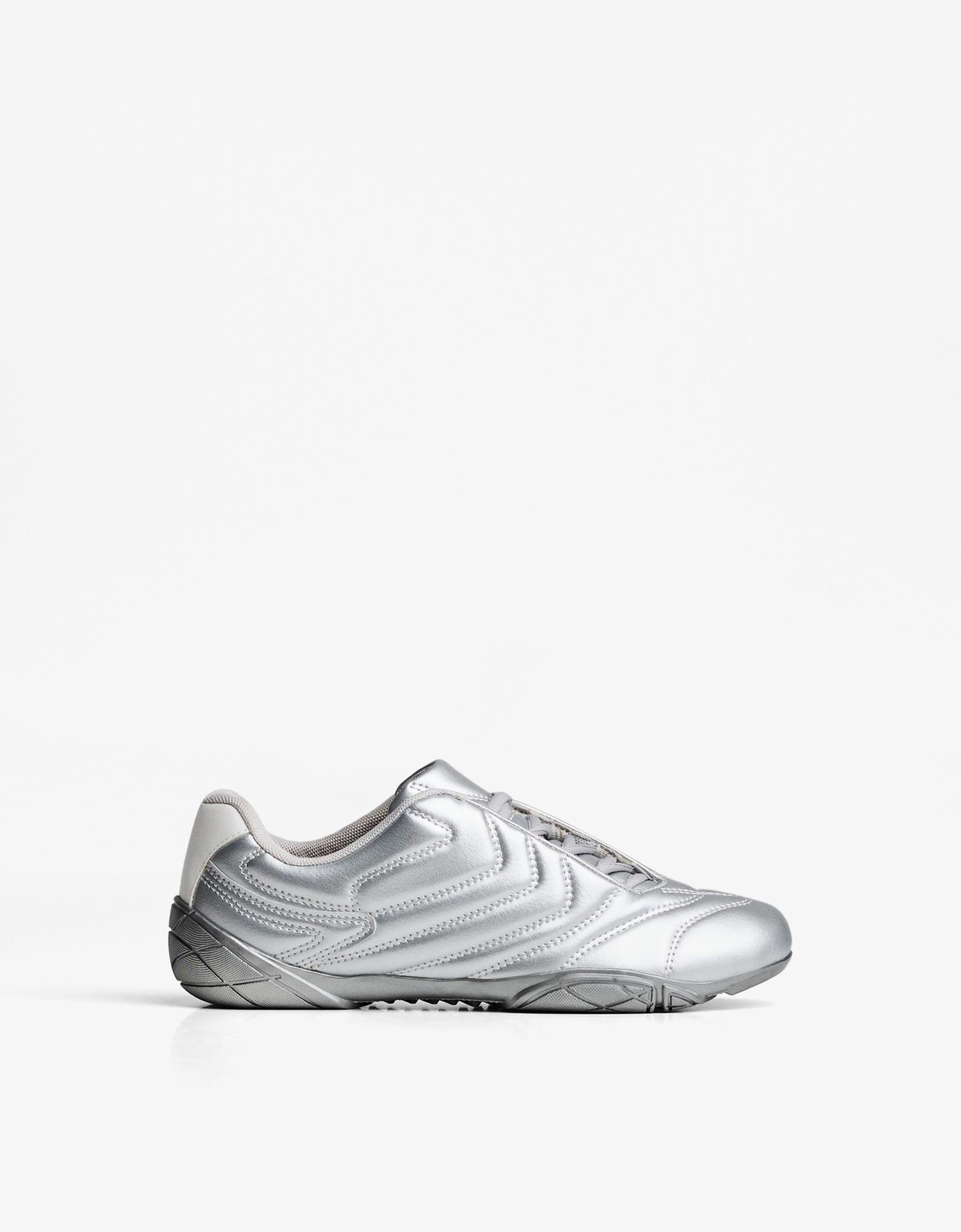 Bershka Sneakers Da Calcio Donna 36 Grigio