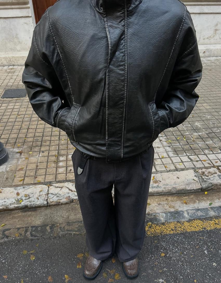 Blusão de polipele-Preto