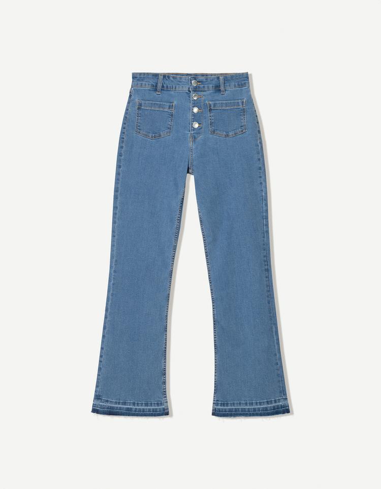 Cropped flare jeans