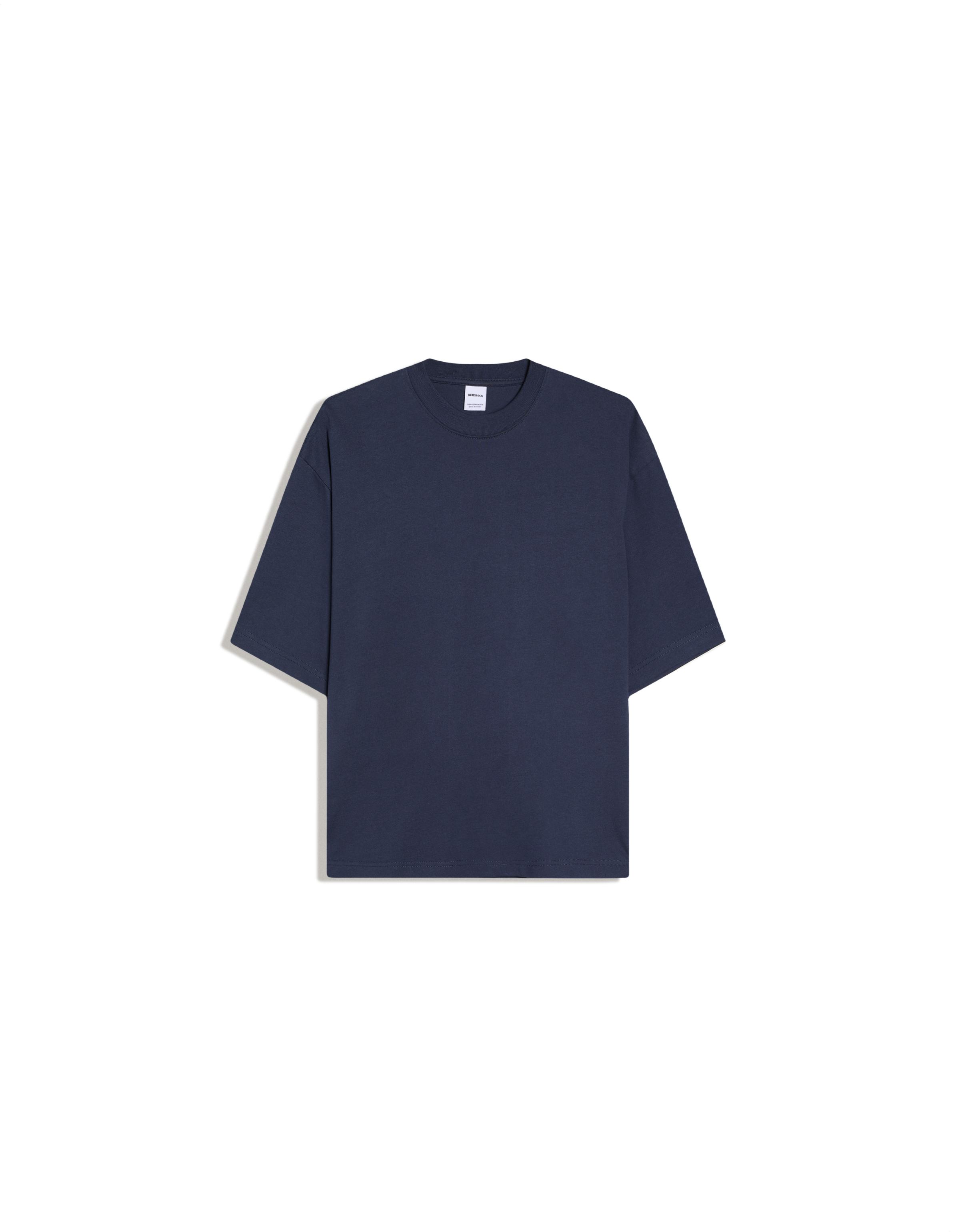 Heavy boxy T-shirt — Navy