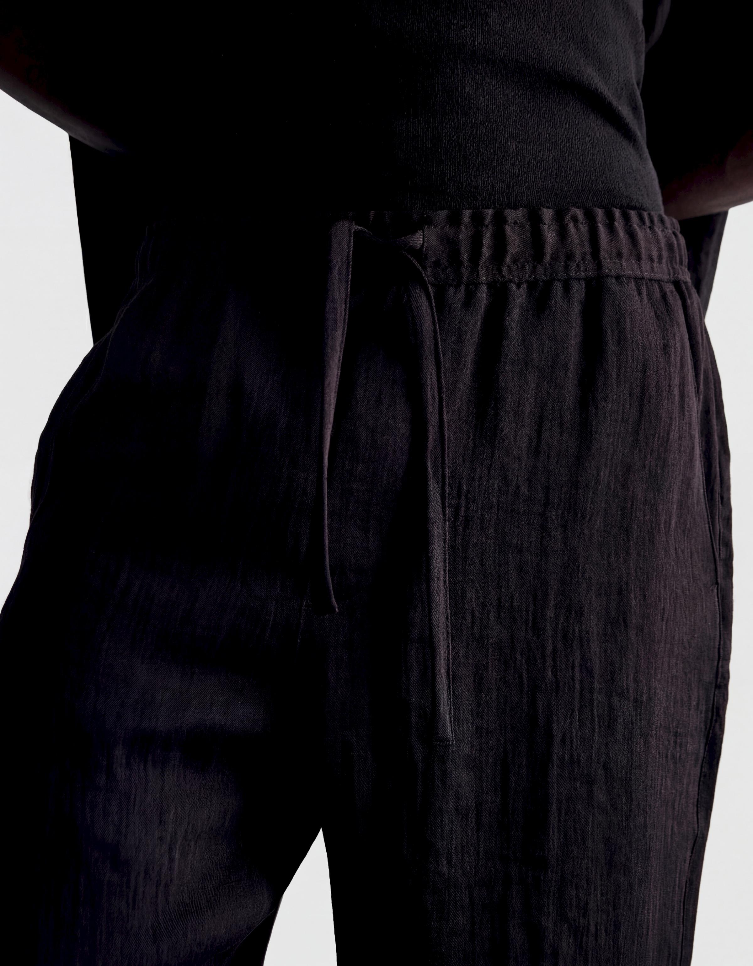 Rustic jogger Bermuda shorts — Black