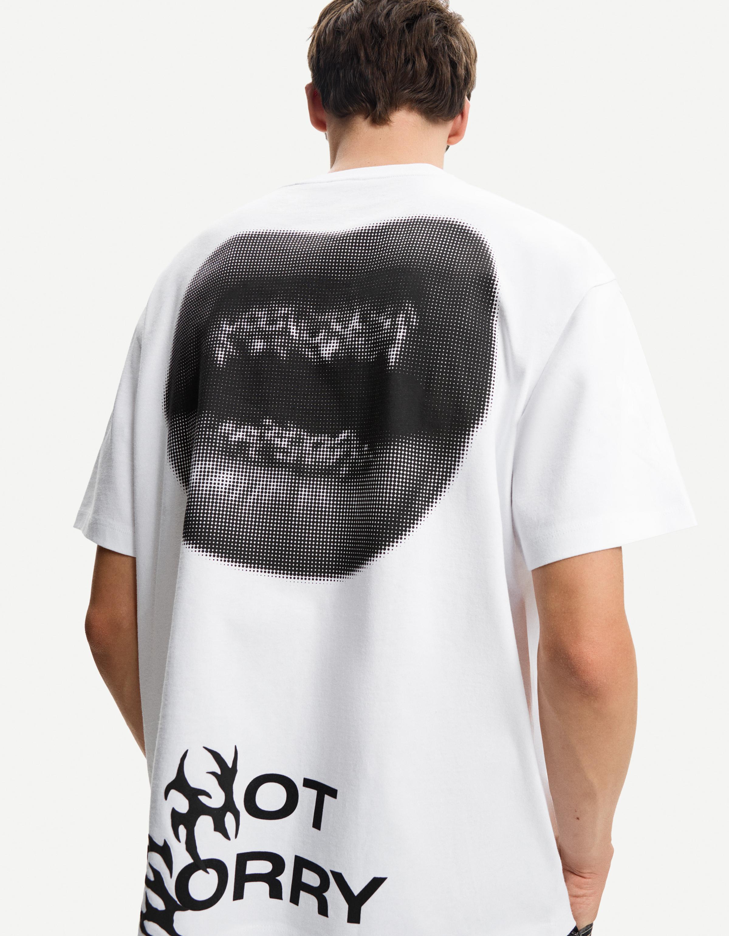 Tシャツ・カットソー T-shirt With Front Print COMBINATION PRINT T-SHIRT - Oyster-white | ZARA United States