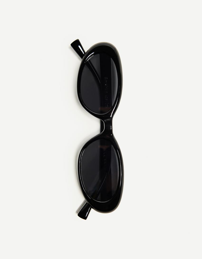 Gafas sol ovaladas pasta-Negro-2