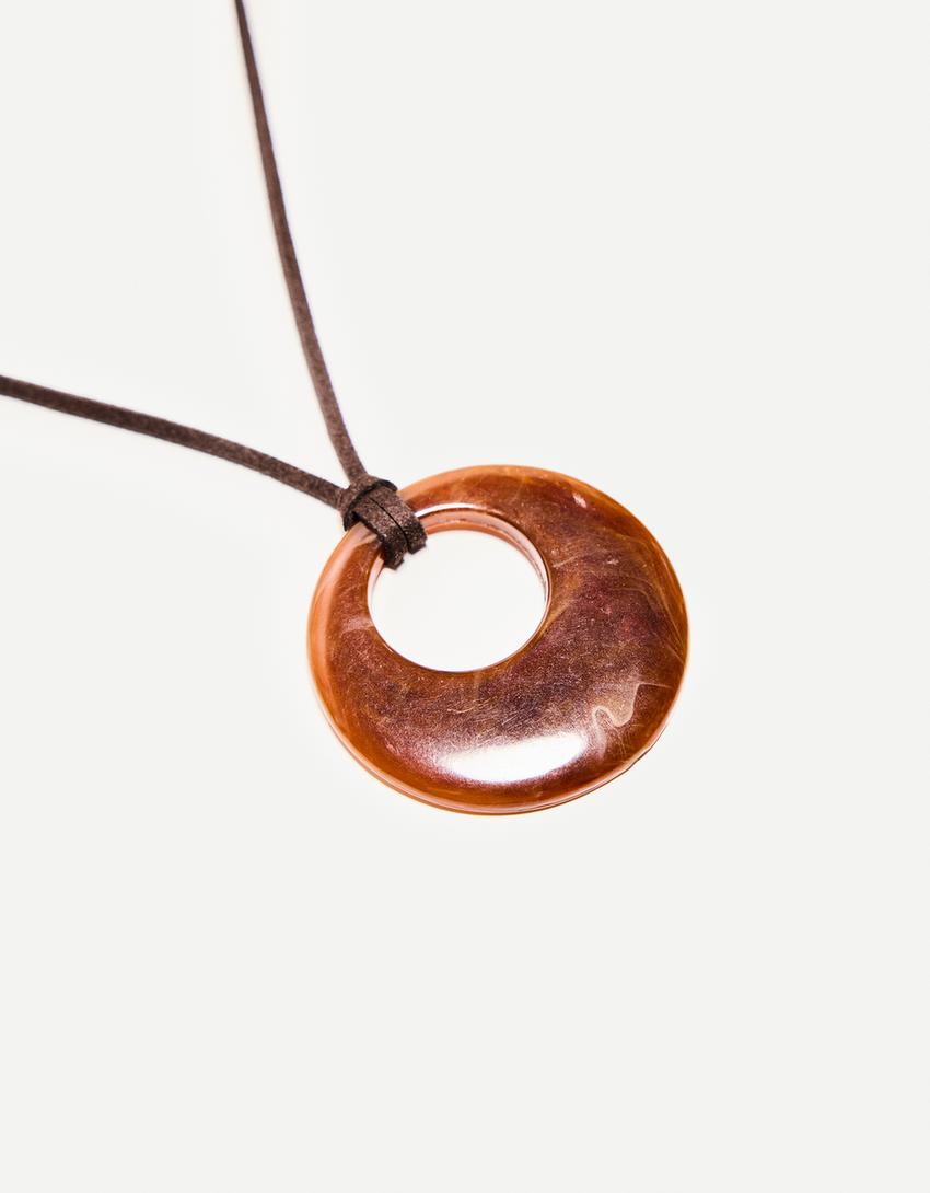 שרשרת עם תליון-חום-1
