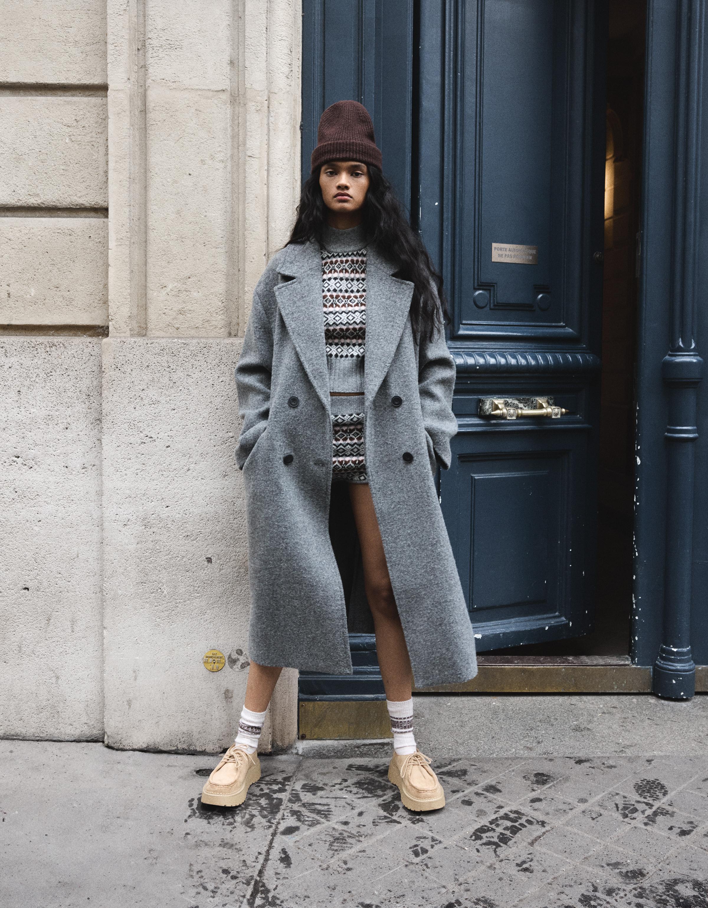 Bershka orders manteau long