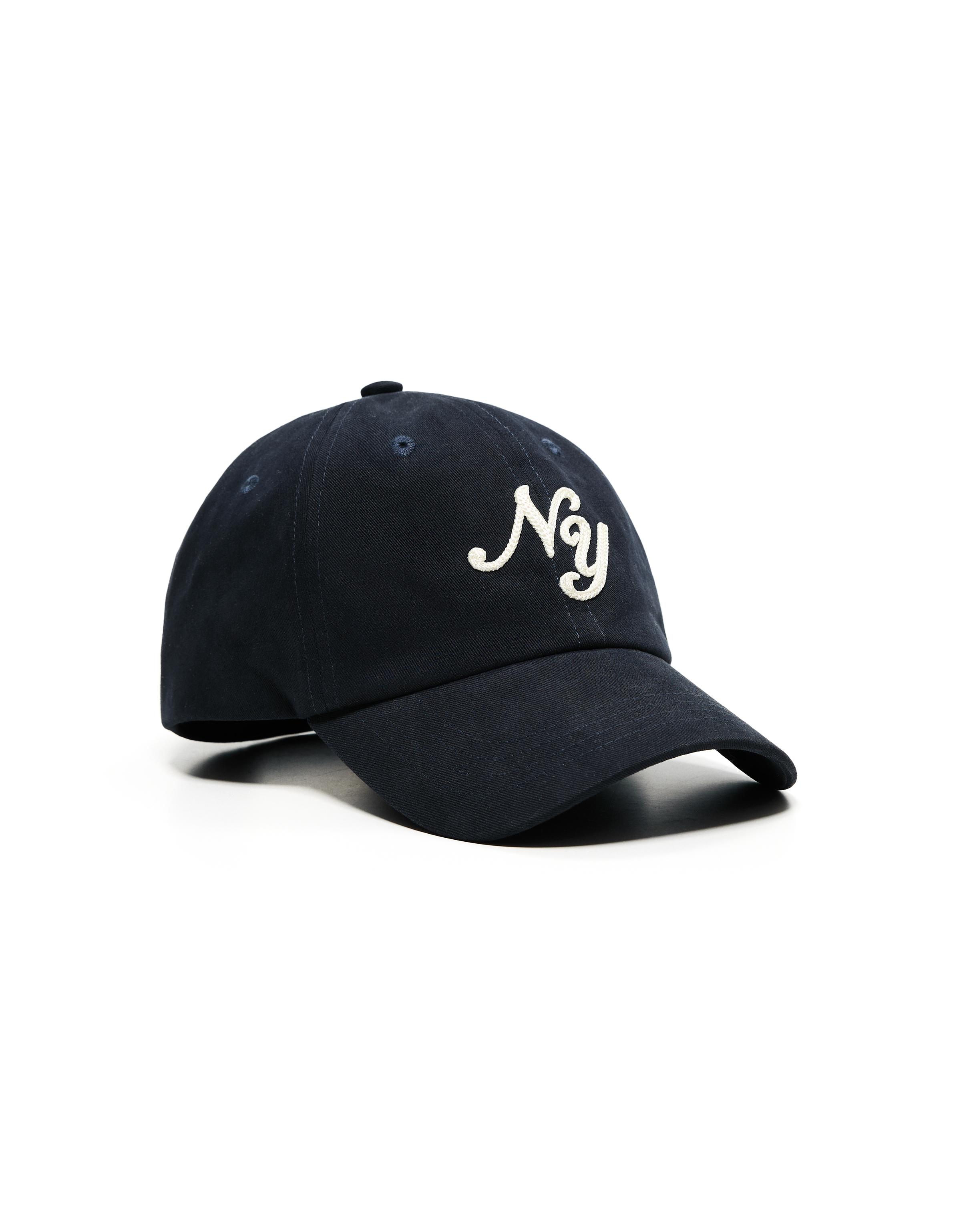 Embroidered cap — Navy