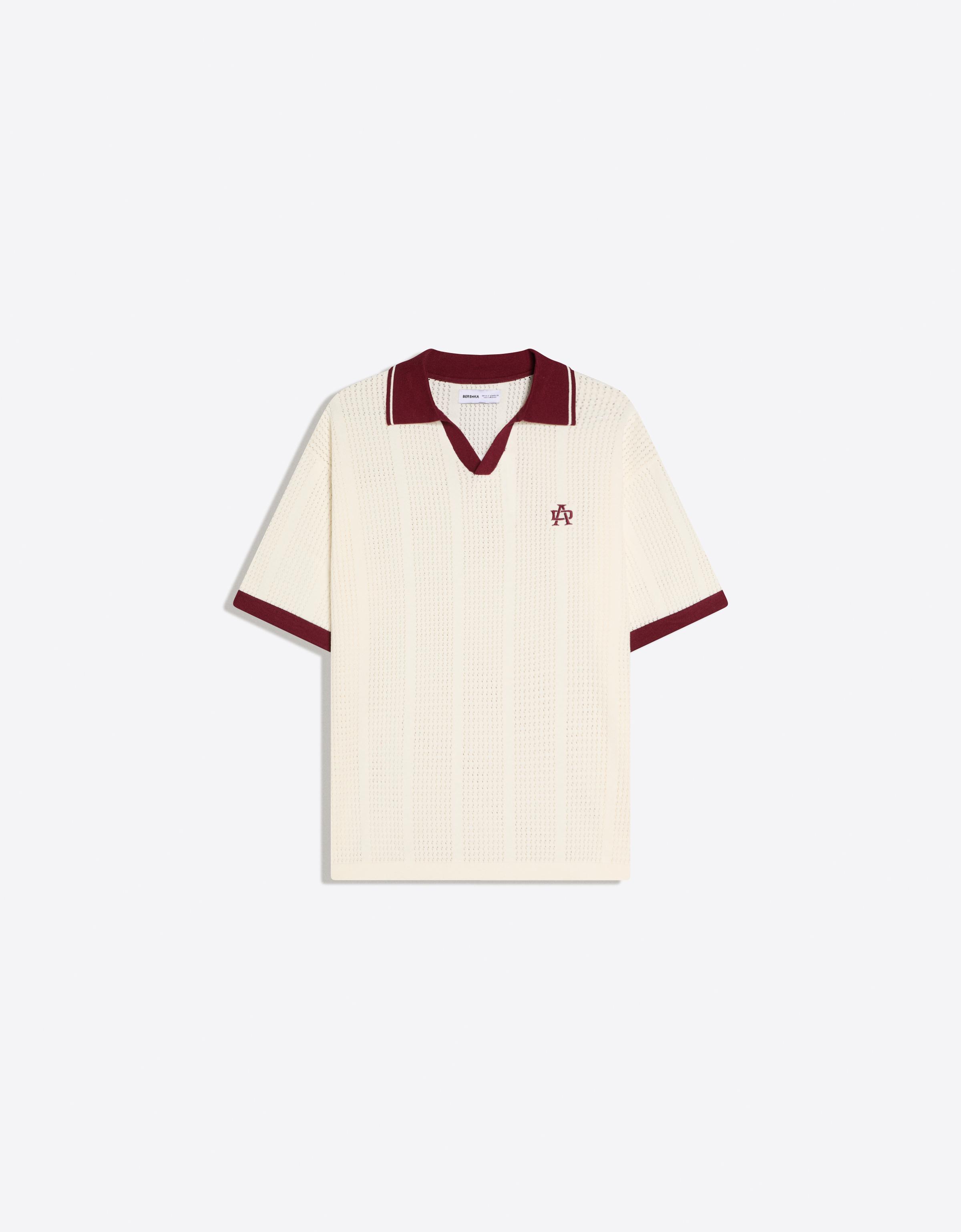 Kısa kollu baskılı polo