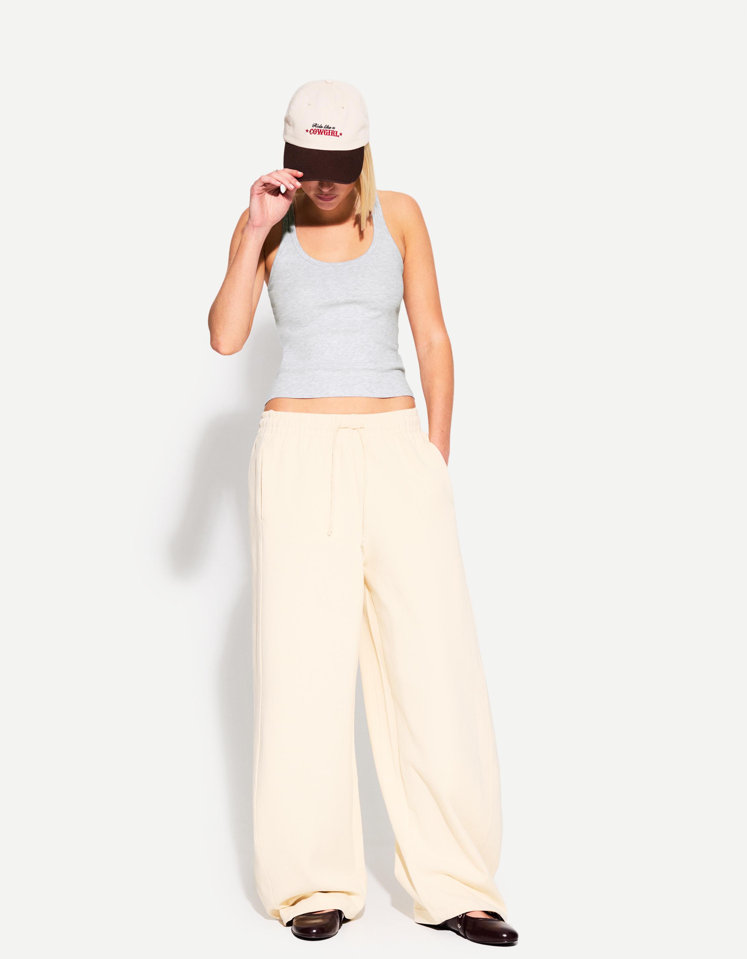 Bershka Ärmelloses Shirt Mit Patentmuster Damen L Grau