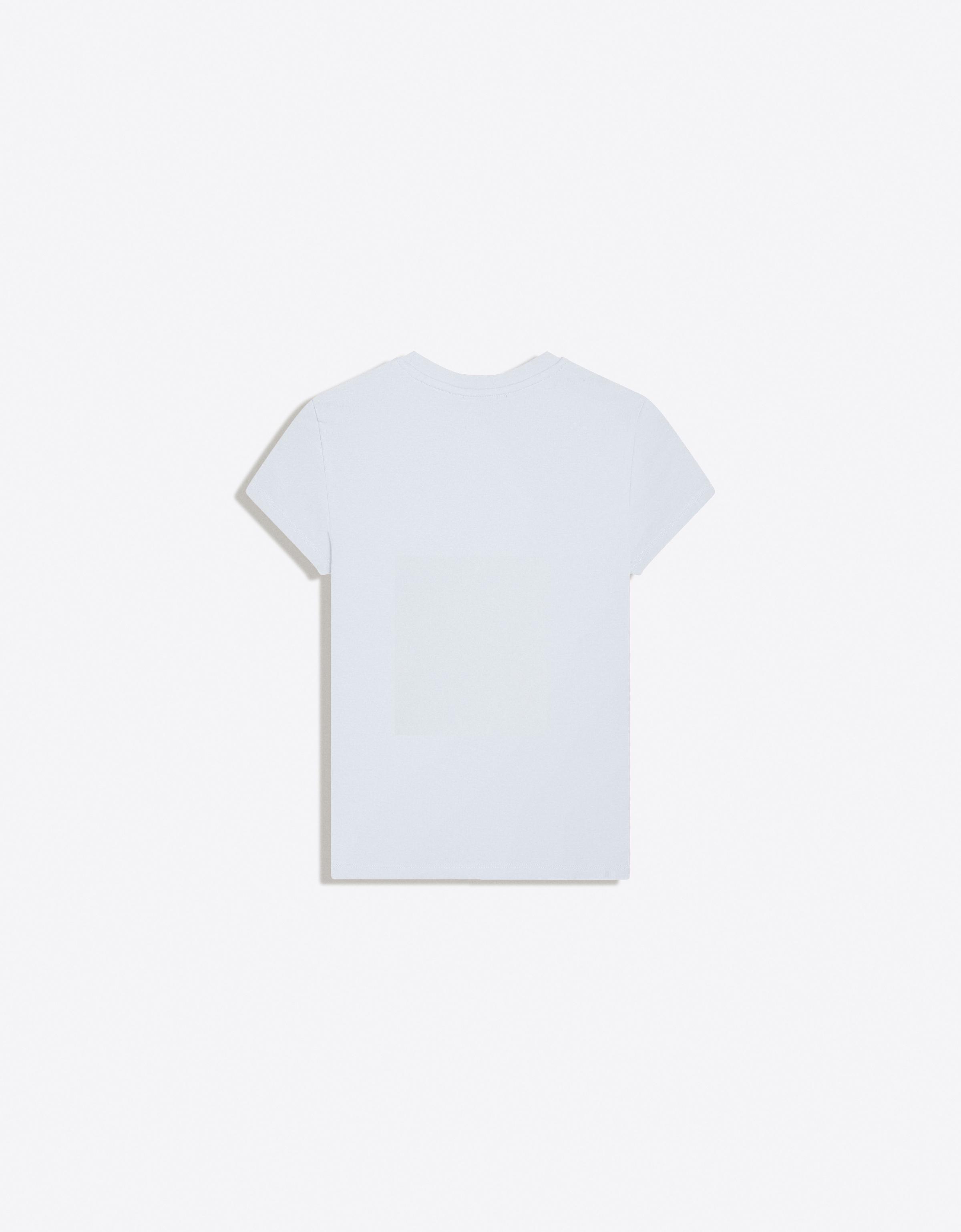 Short sleeve round neck T-shirt — Light blue