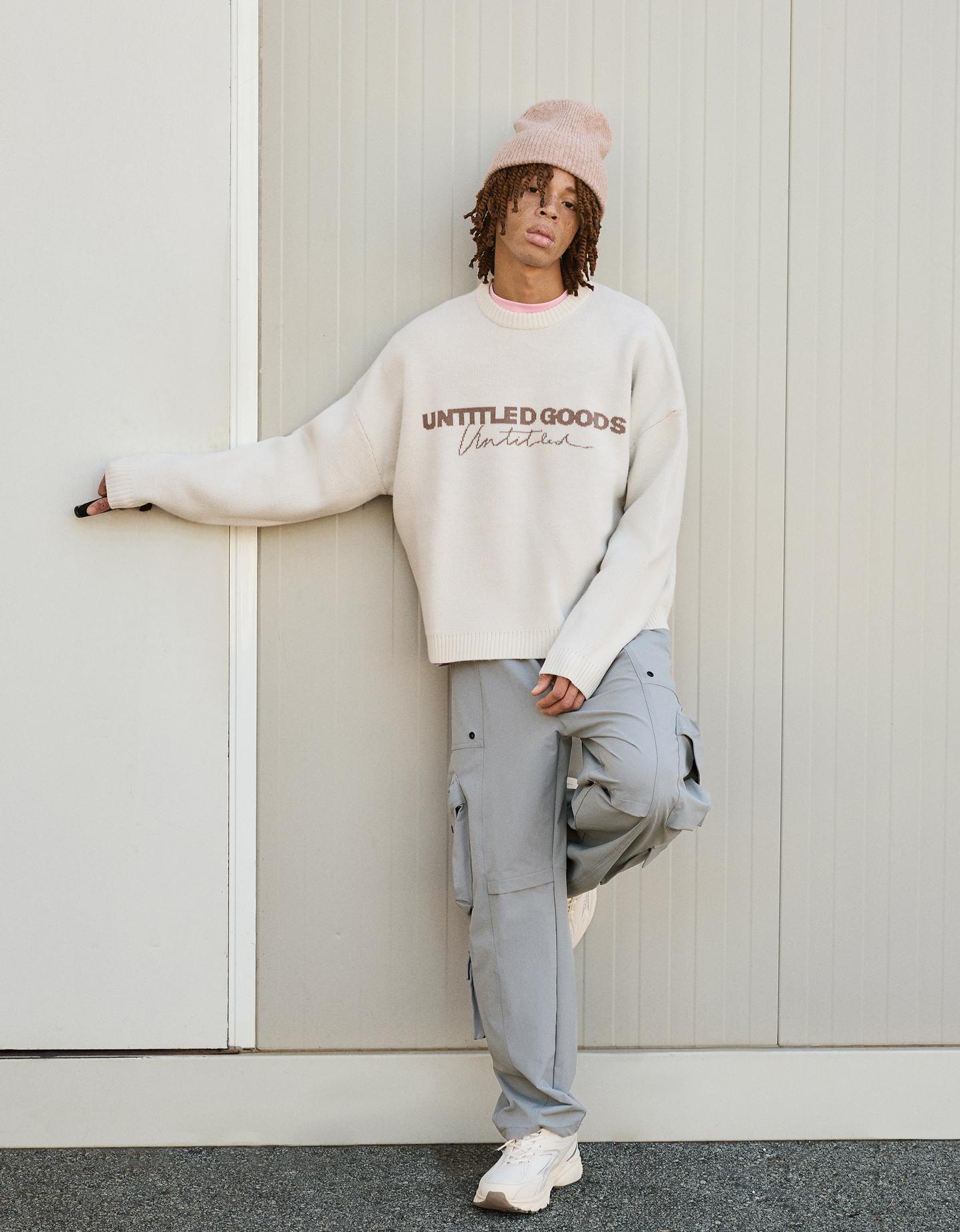 Bershka techniczne spodnie o kroju baggy cargo ciemnoszary