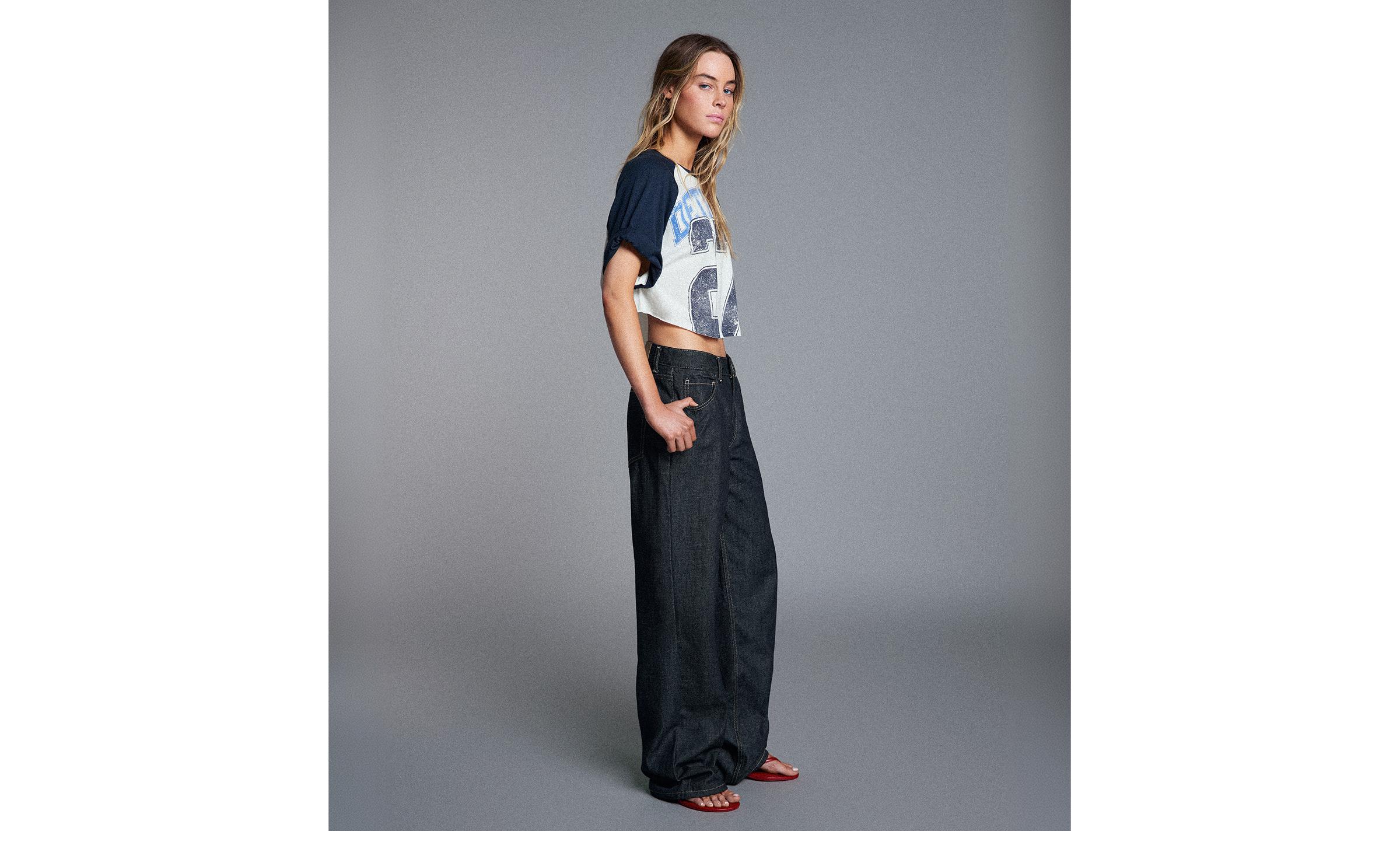 Straight baggy jeans — Navy