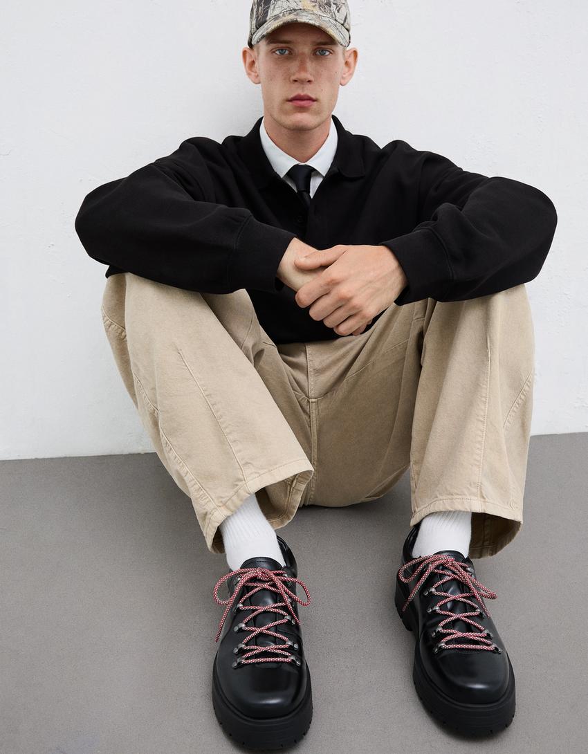 Schoenen met metalen details-Zwart