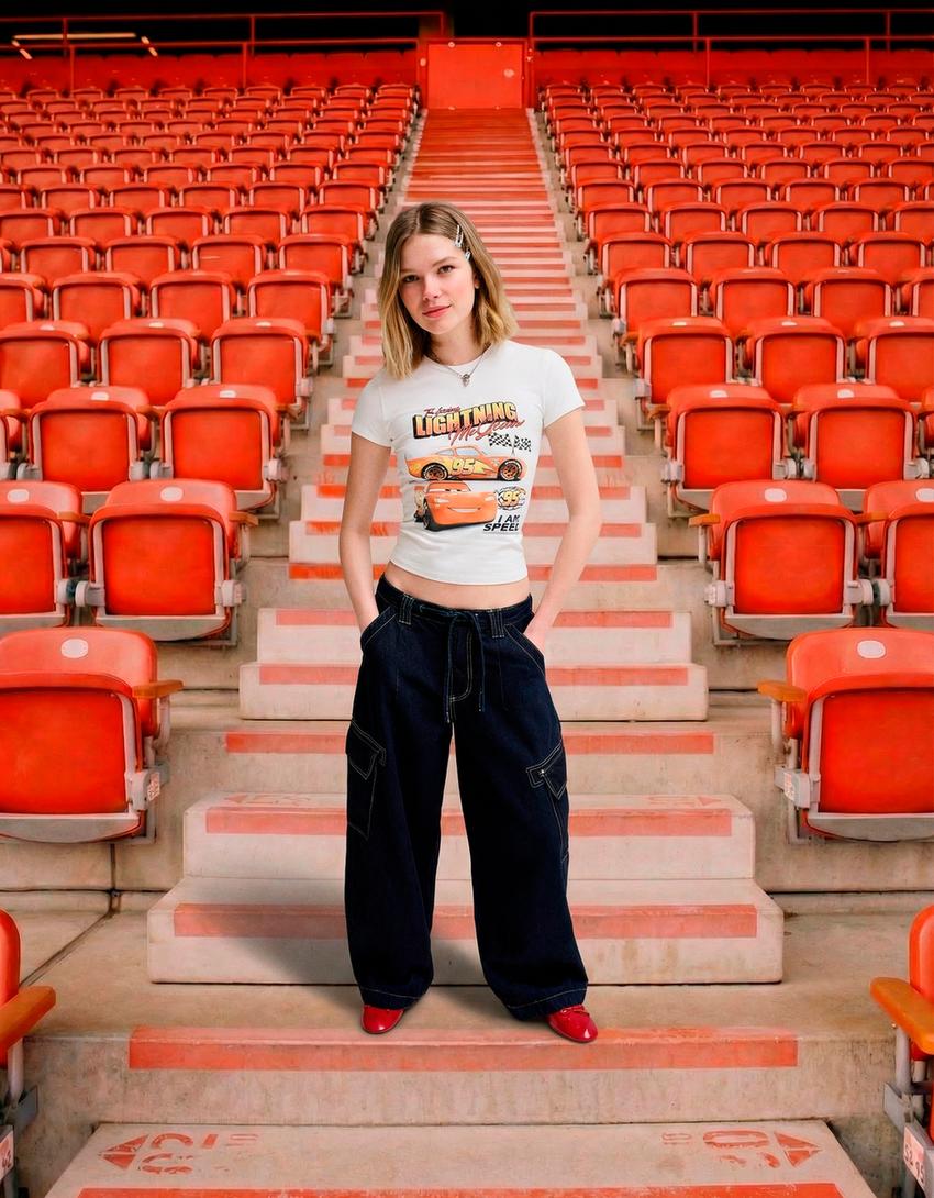 Cars short sleeve print T-shirt-Off white