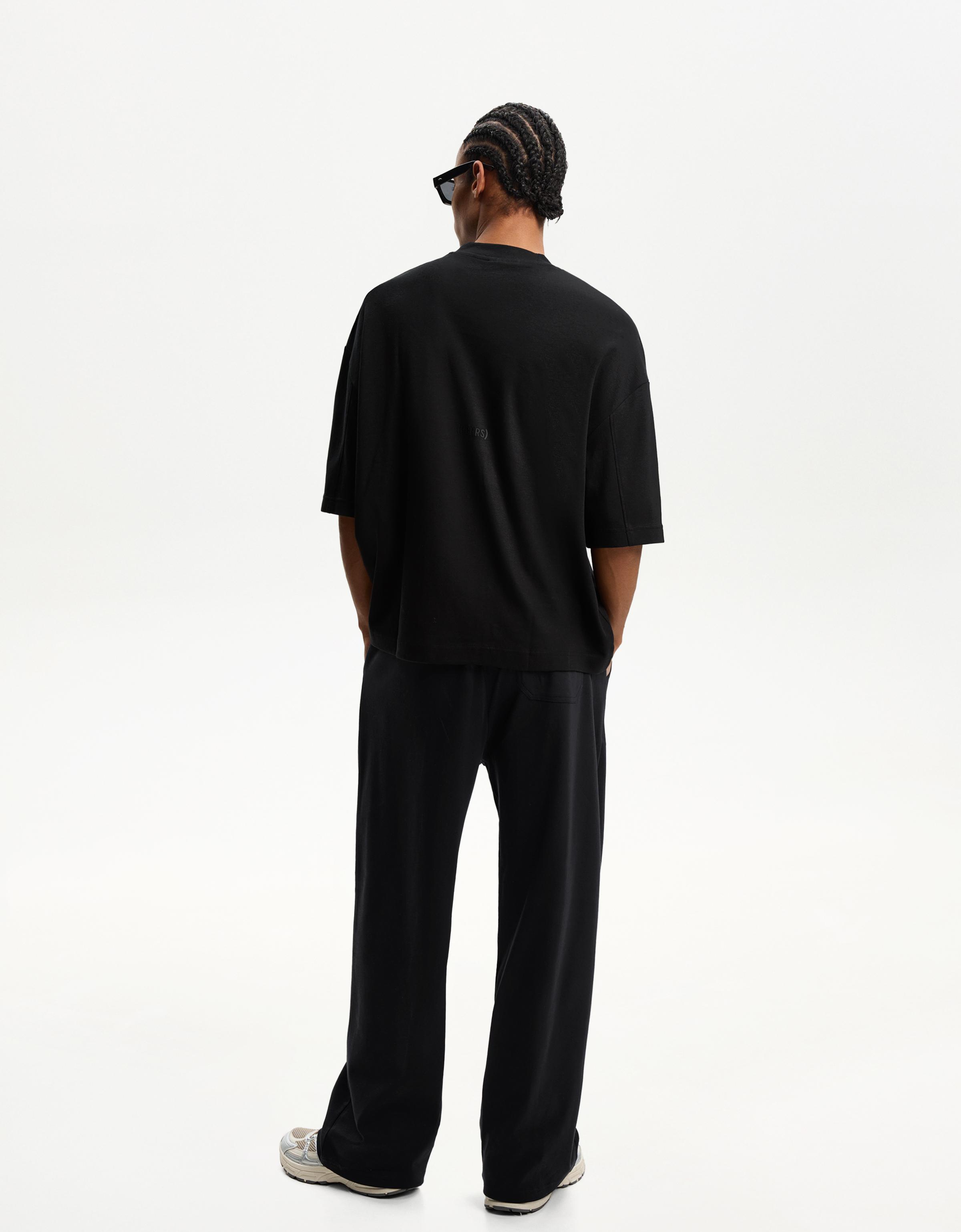 Wide-leg pants - Pants - Men | Bershka