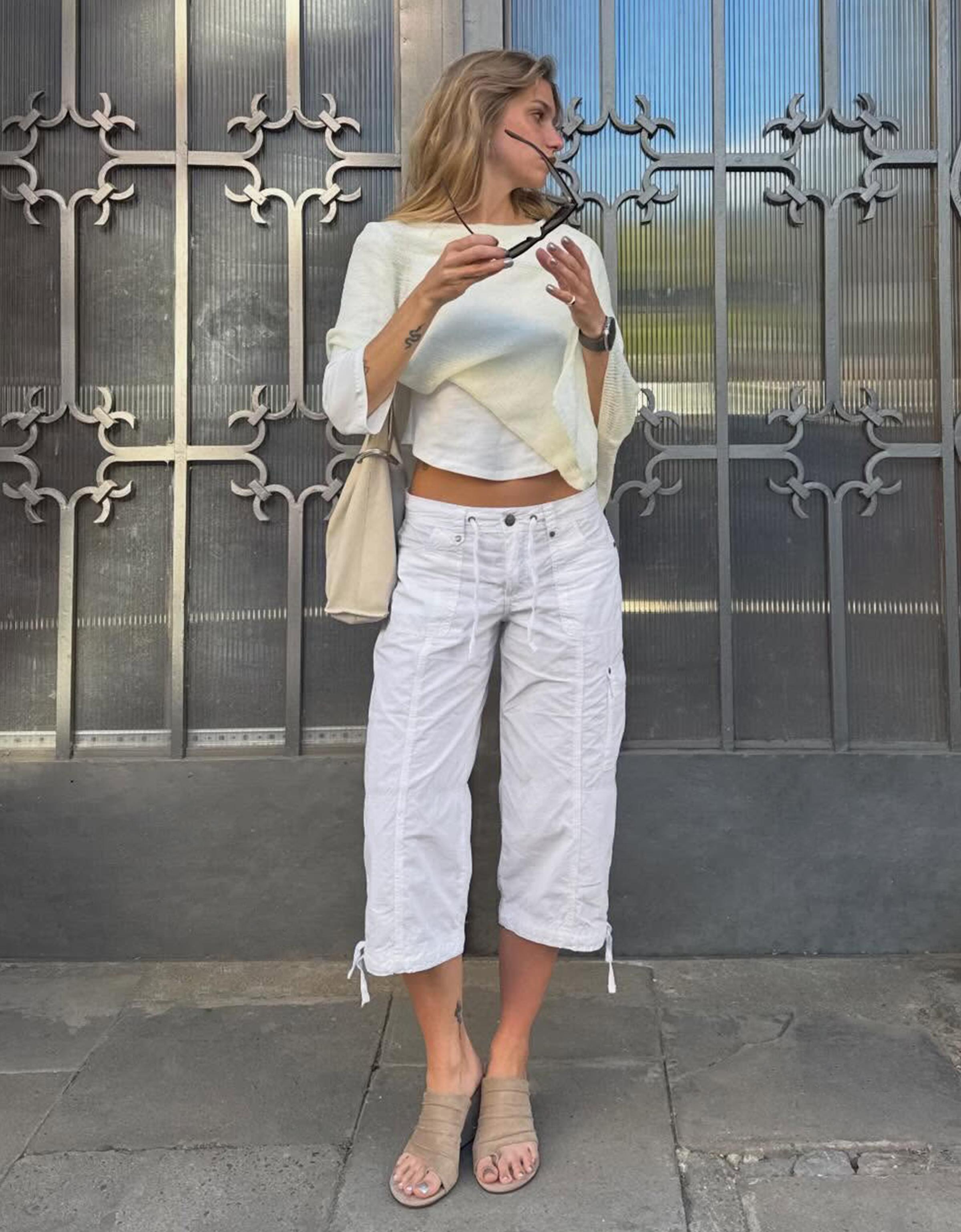 Asymmetric Cape — Cream