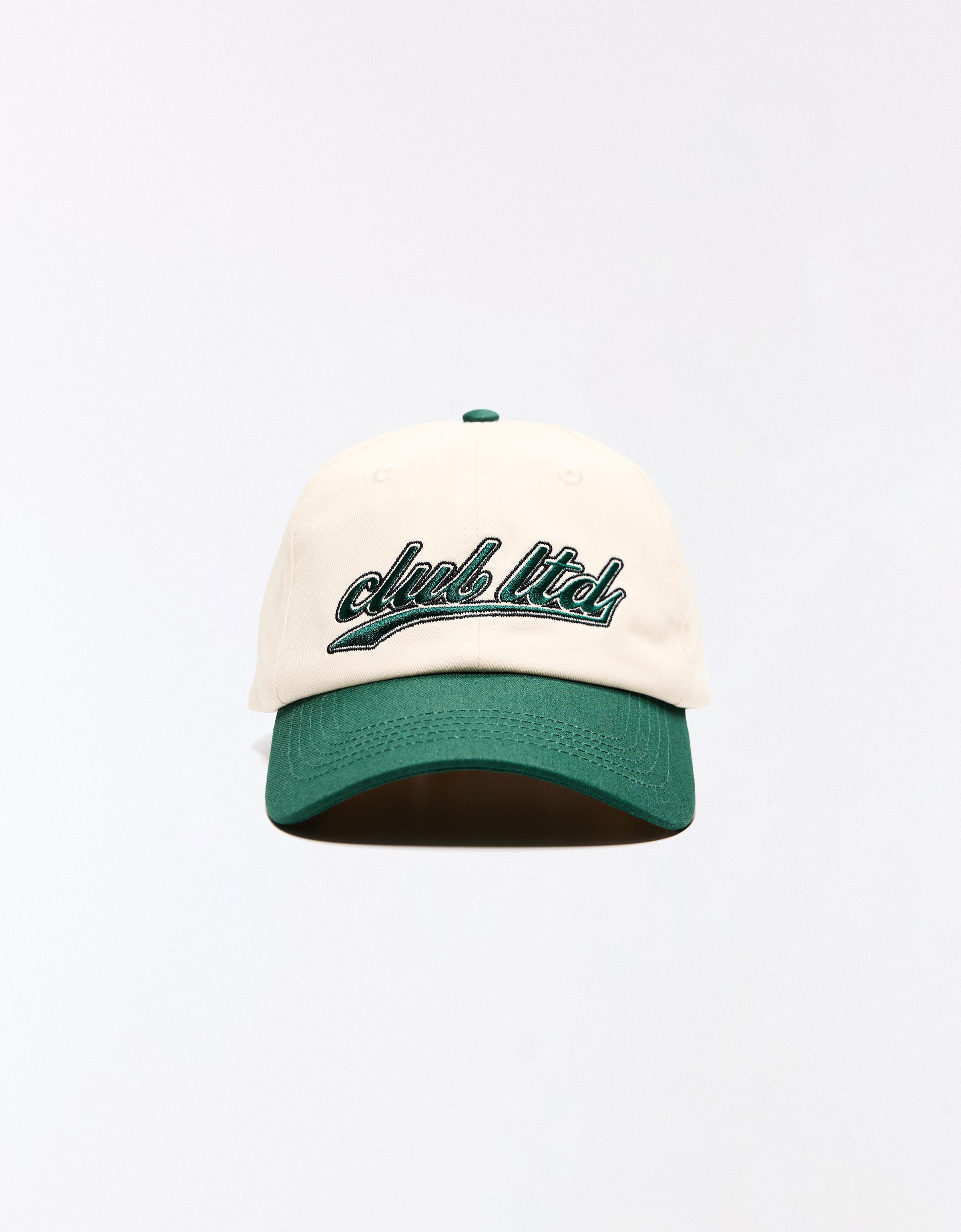 Bershka Bestickte Kappe Herren Rohweiß