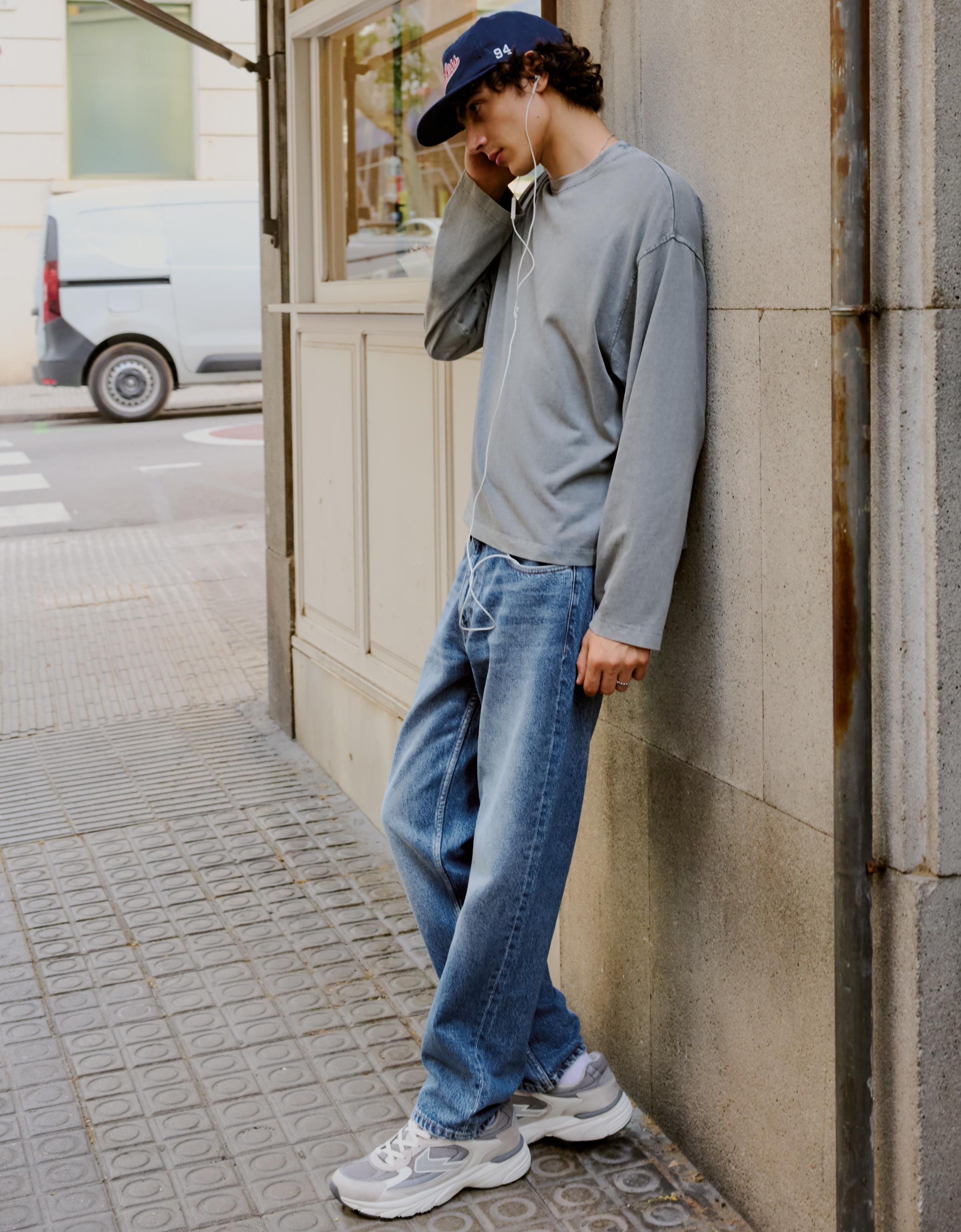 Straight-leg jeans — Blue