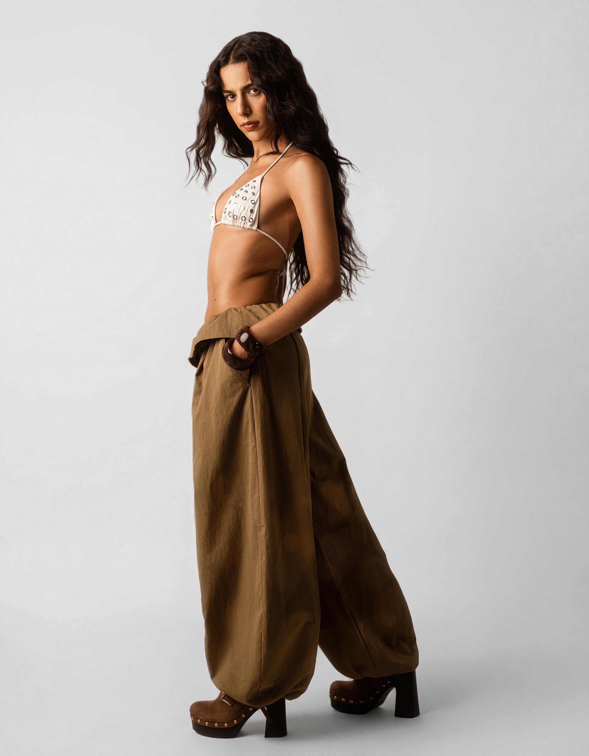 Kıvrık belli pantolon - Görsel 31