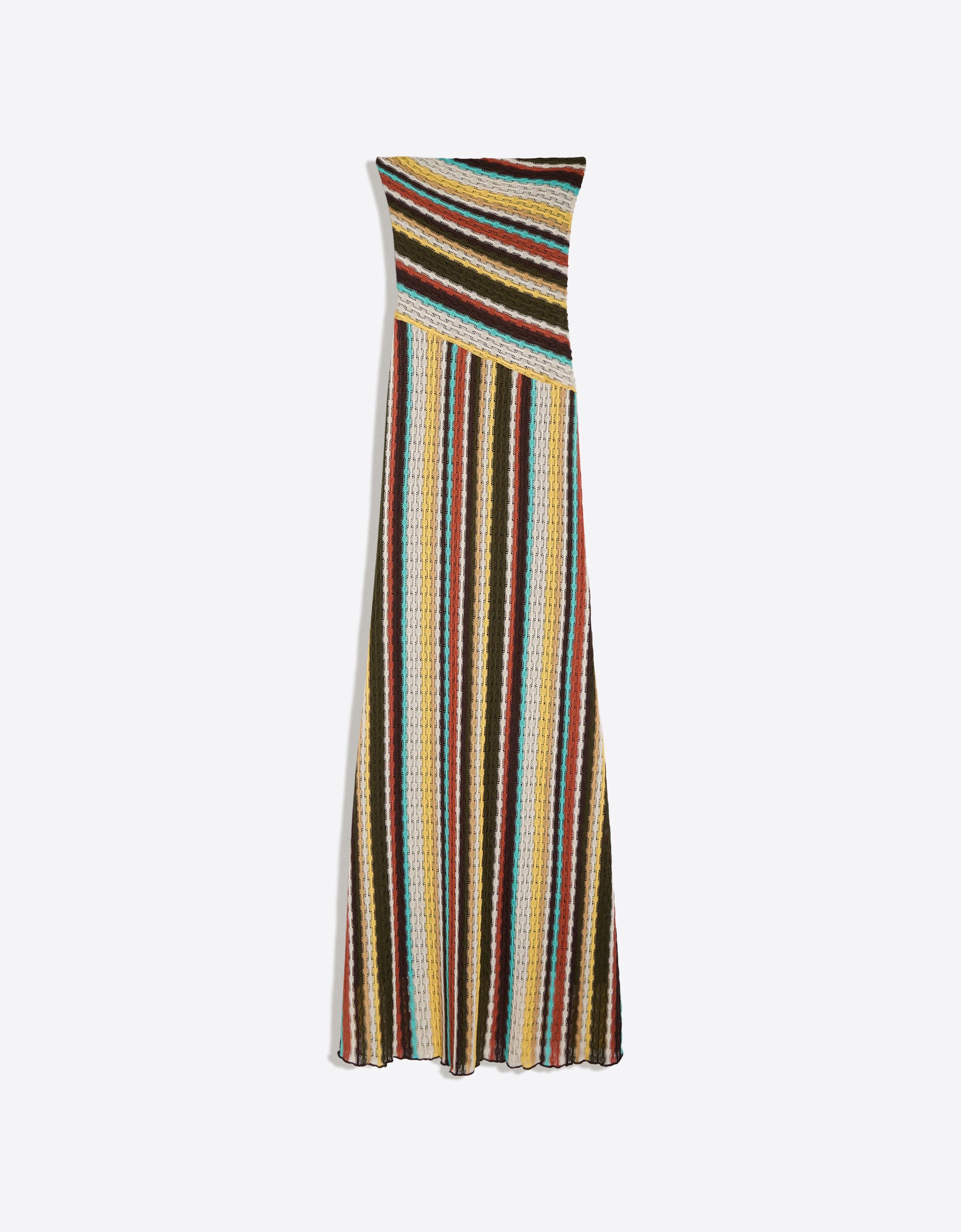 Bandeau midi dress — Brown