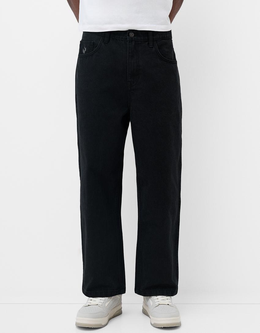 Jean baggy loose fit-Noir-1