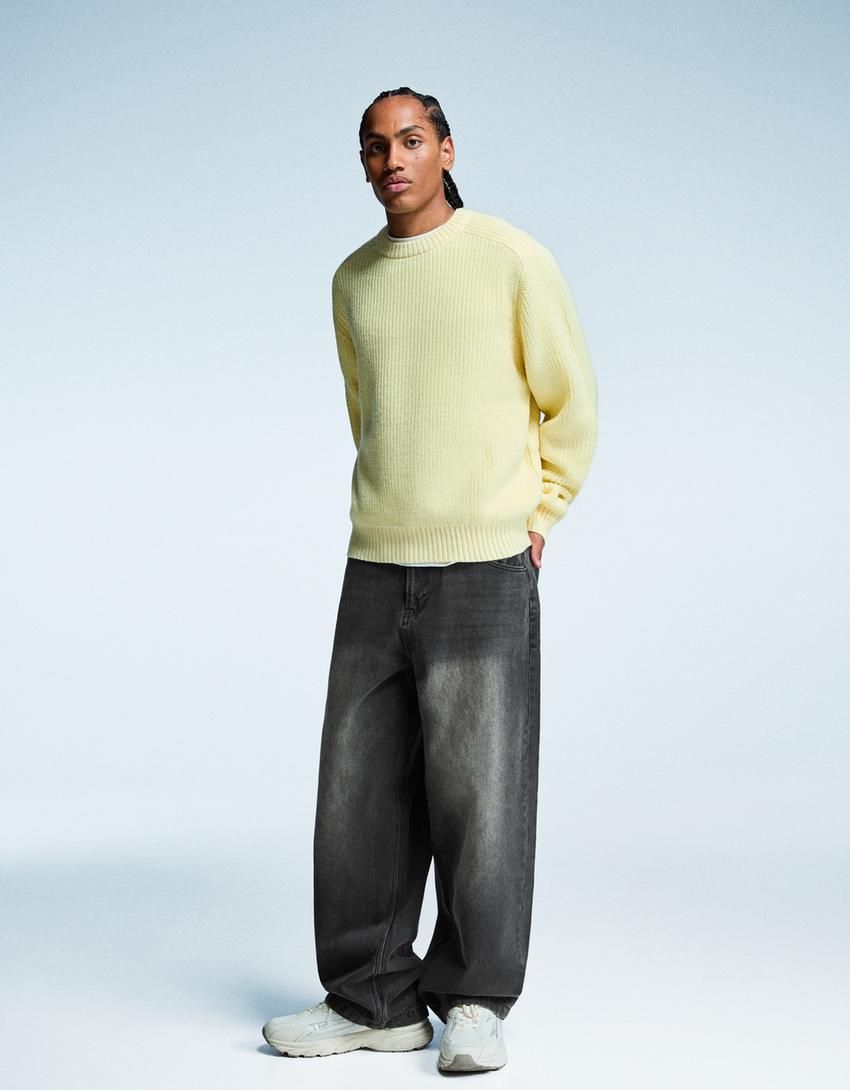 Jeans super baggy fit-Noir